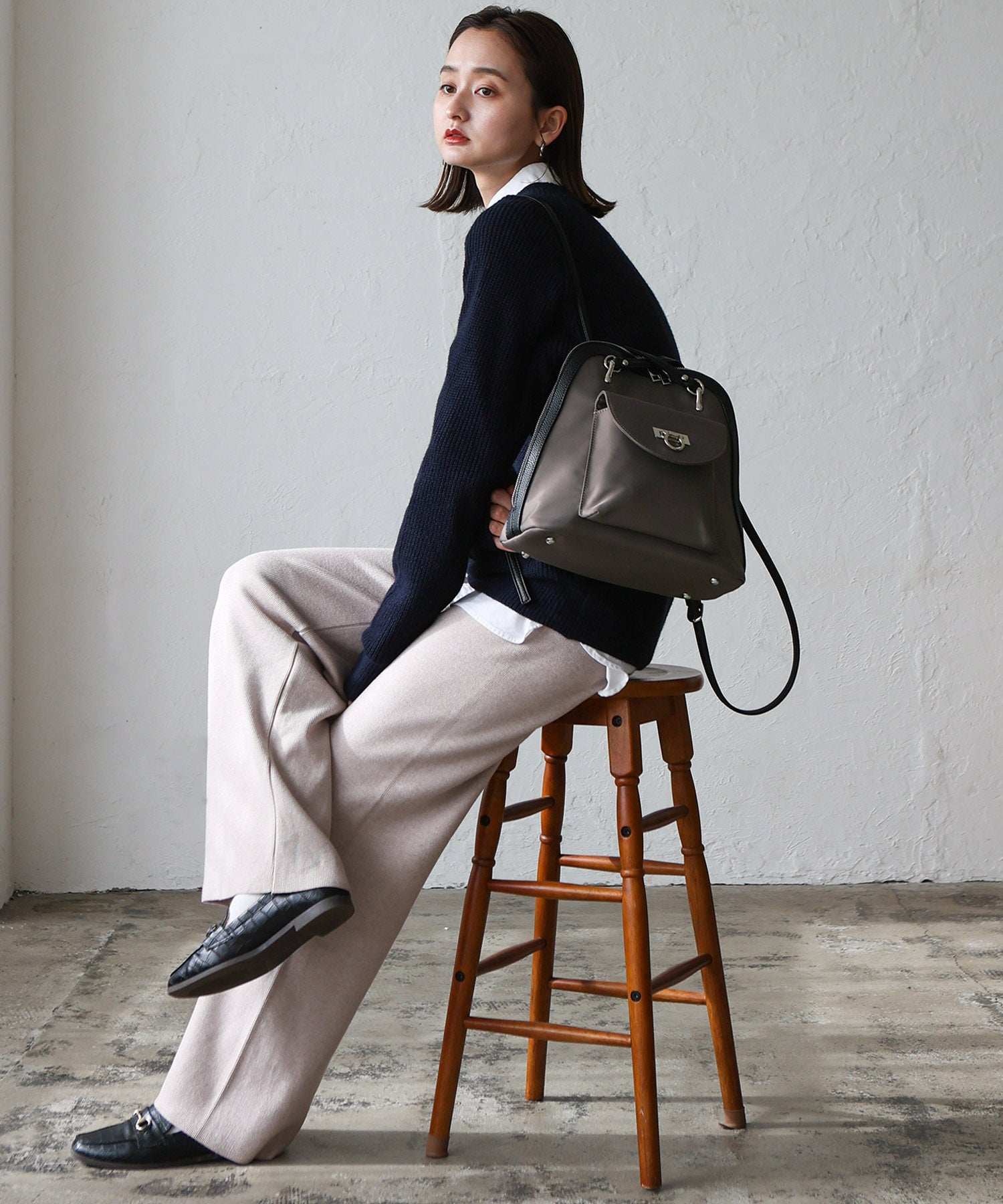 ヴィータフェリーチェ VitaFelice クロスショルダー2wayナイロンミニリュック