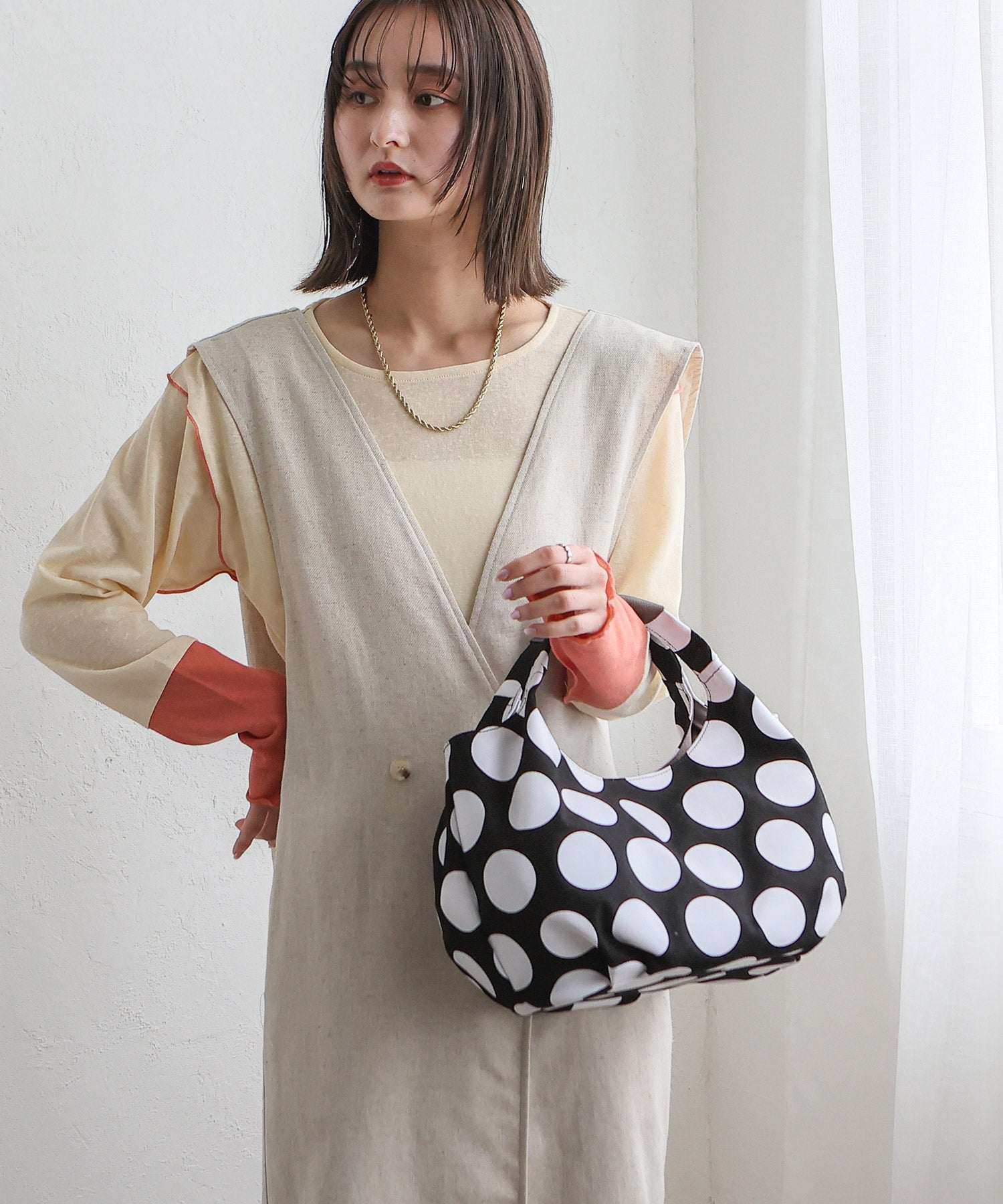 VitaFelice VitaFelice Canvas Tote Bag Mini Bag Commuter Bag