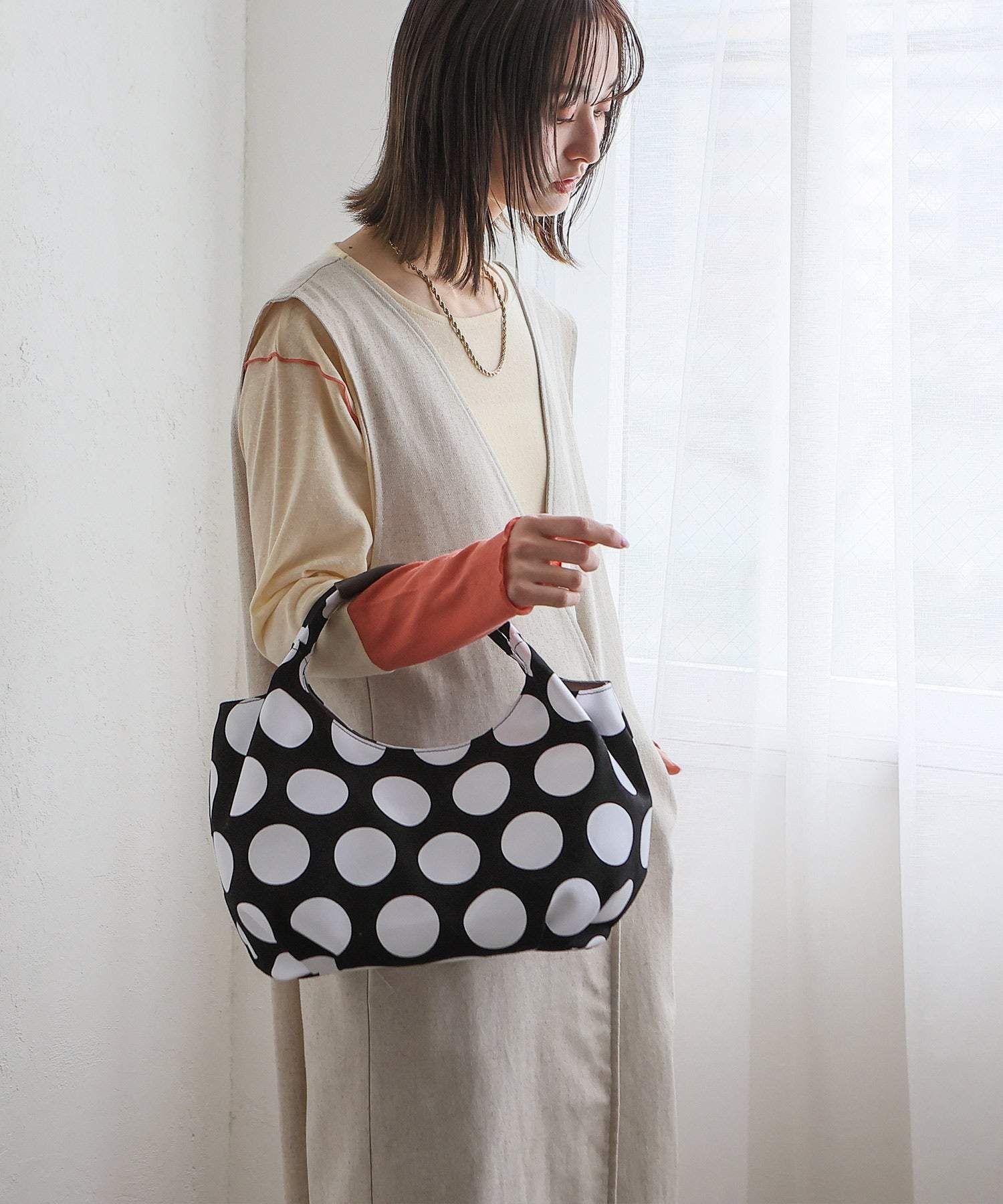 VitaFelice VitaFelice Canvas Tote Bag Mini Bag Commuter Bag