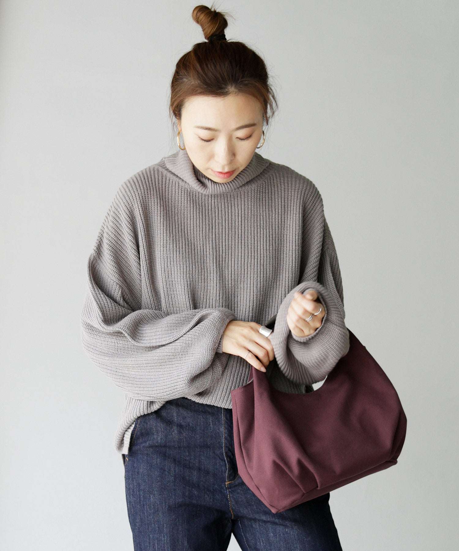 VitaFelice VitaFelice Canvas Tote Bag Mini Bag Commuter Bag