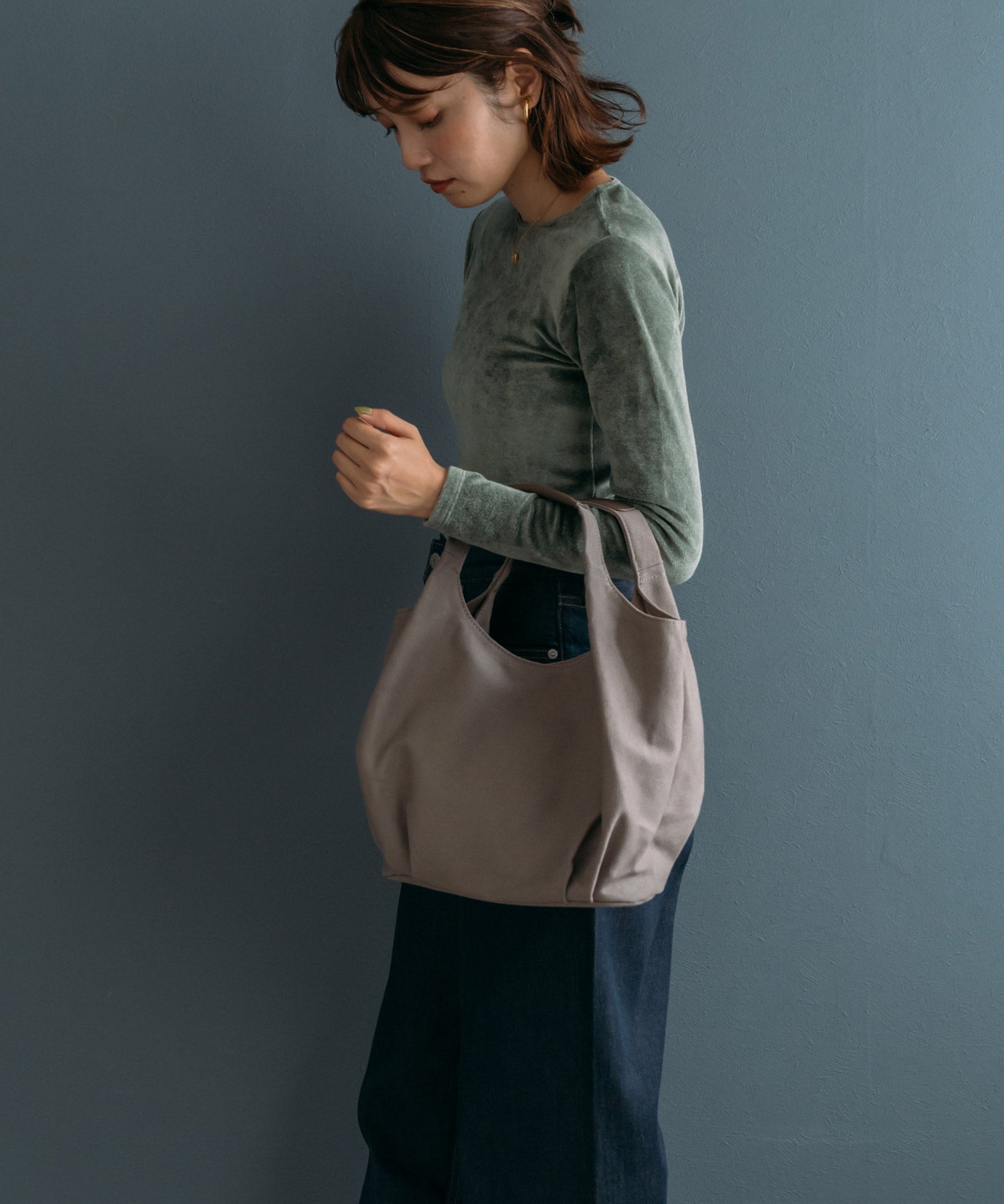 VitaFelice VitaFelice Canvas Tote Bag Mini Bag Commuter Bag