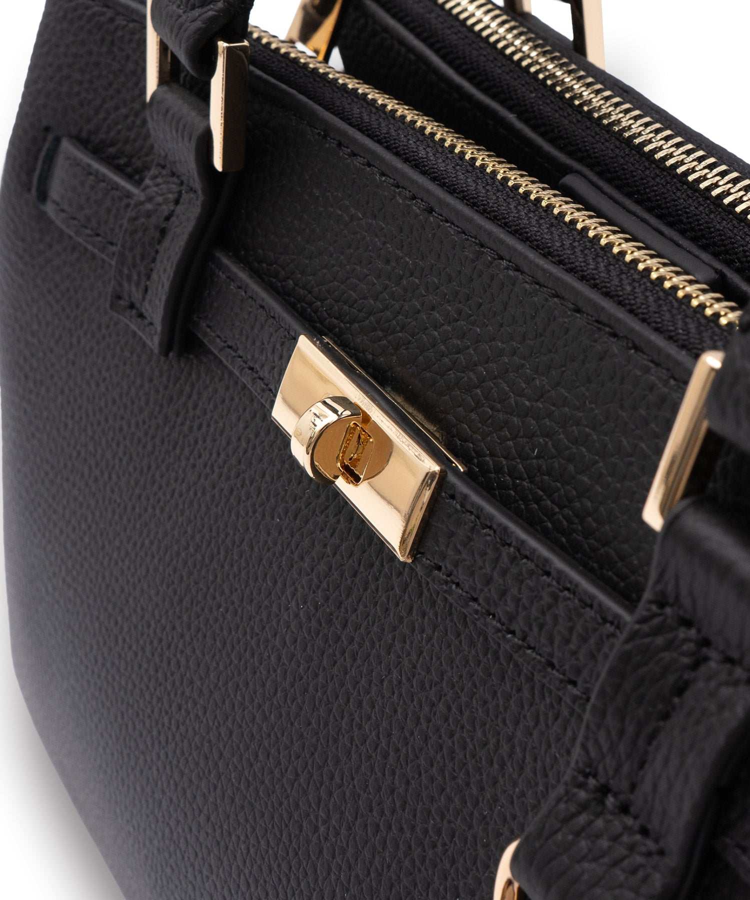 ヴィータフェリーチェ VitaFelice 3スペース本革2wayトートバッグ (BLACK) BLACK