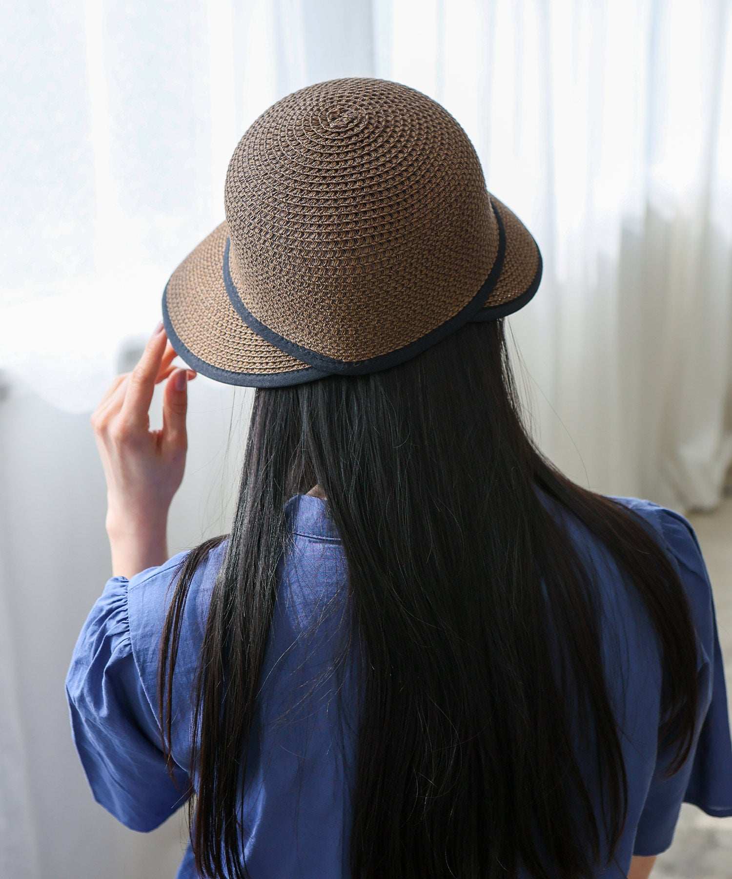 ヴィータフェリーチェ VitaFelice ペーパーブレードワイドブリムキャップ (BEIGE) BEIGE