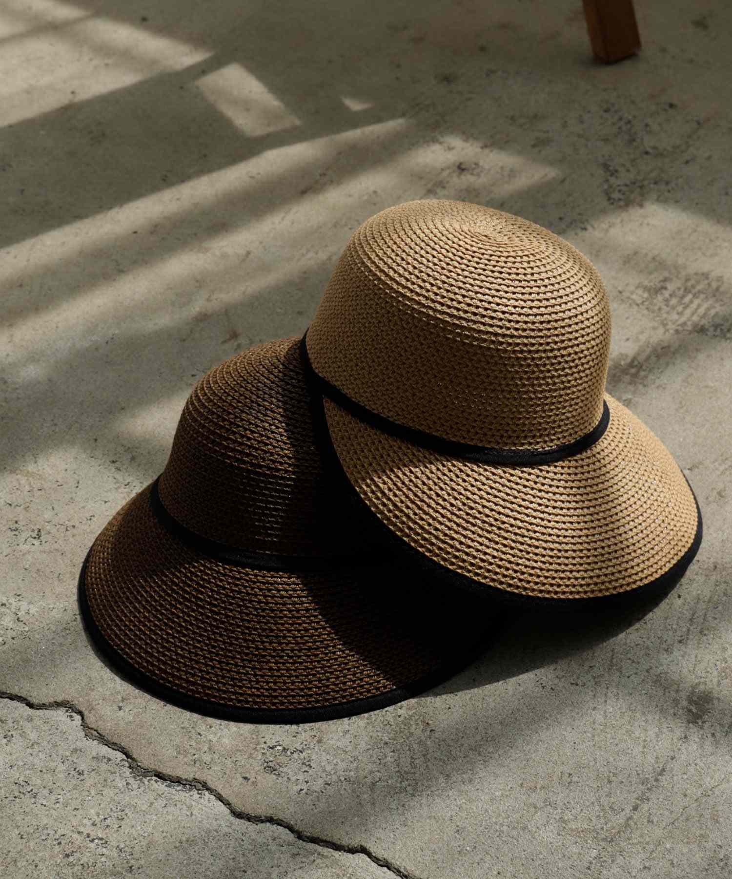 ヴィータフェリーチェ VitaFelice ペーパーブレードワイドブリムキャップ (BEIGE) BEIGE