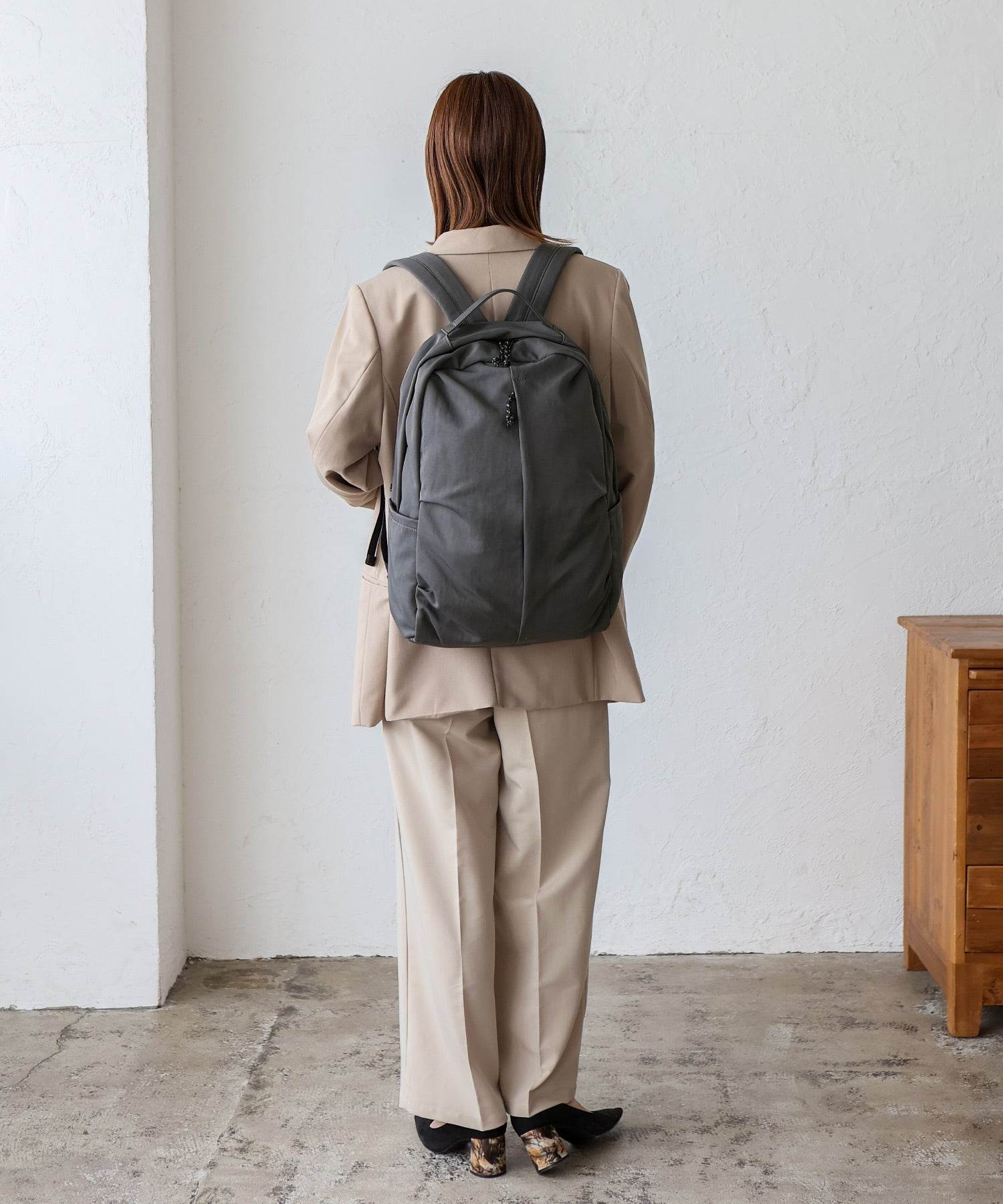 ヴィータフェリーチェ VitaFelice ユニセックスナイロンリュック (GRAY) GRAY