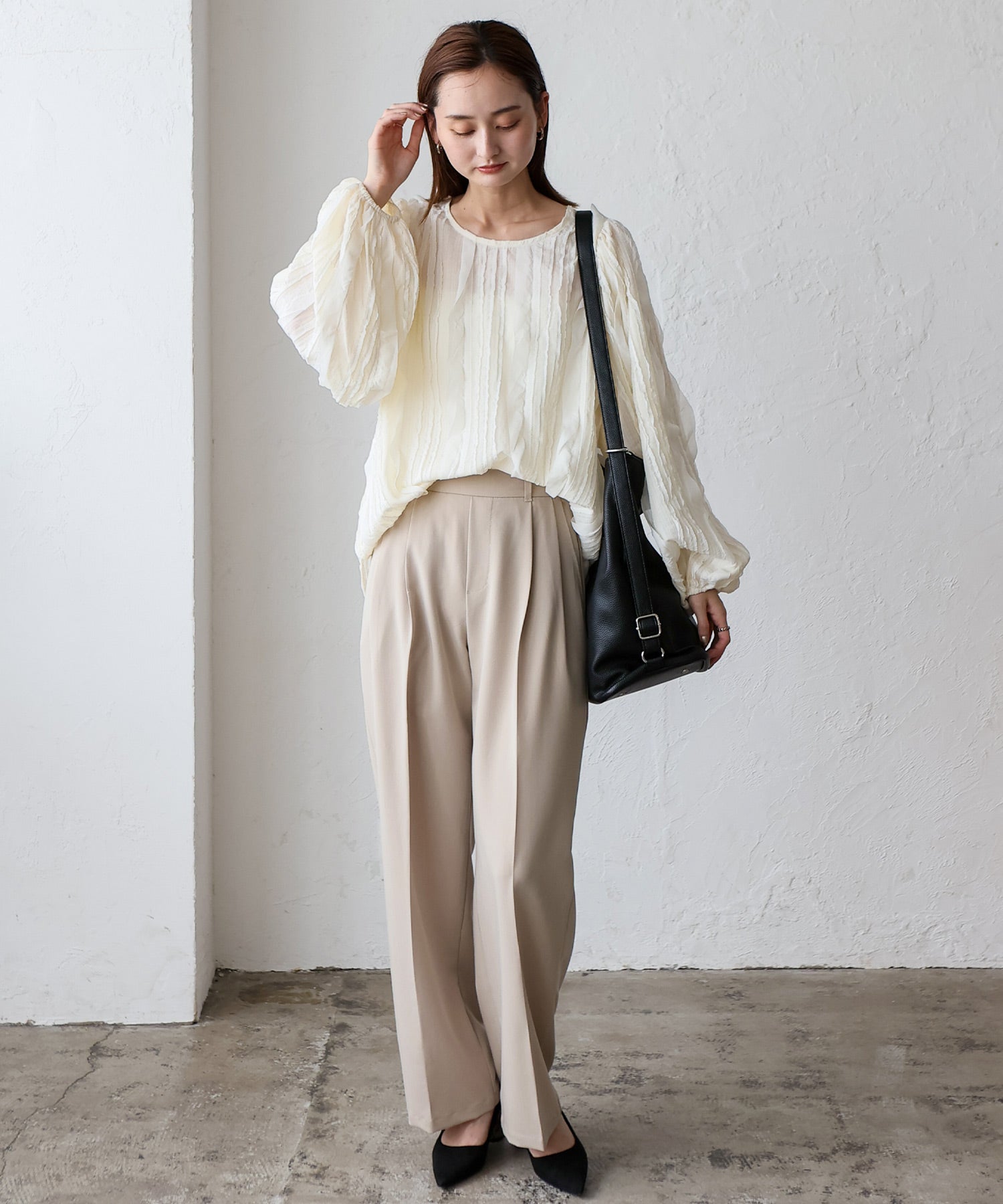 ヴィータフェリーチェ VitaFelice 【1秒でリュック⇔ショルダー】ソフト3WAYリュックサック (BLACK) BLACK