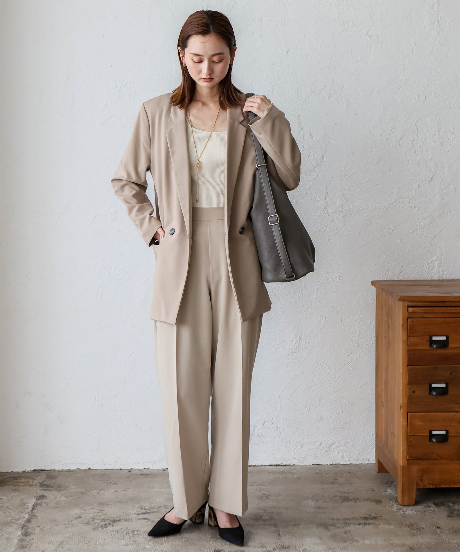 ヴィータフェリーチェ VitaFelice 【1秒でリュック⇔ショルダー】ソフト3WAYリュックサック (BLACK) BLACK