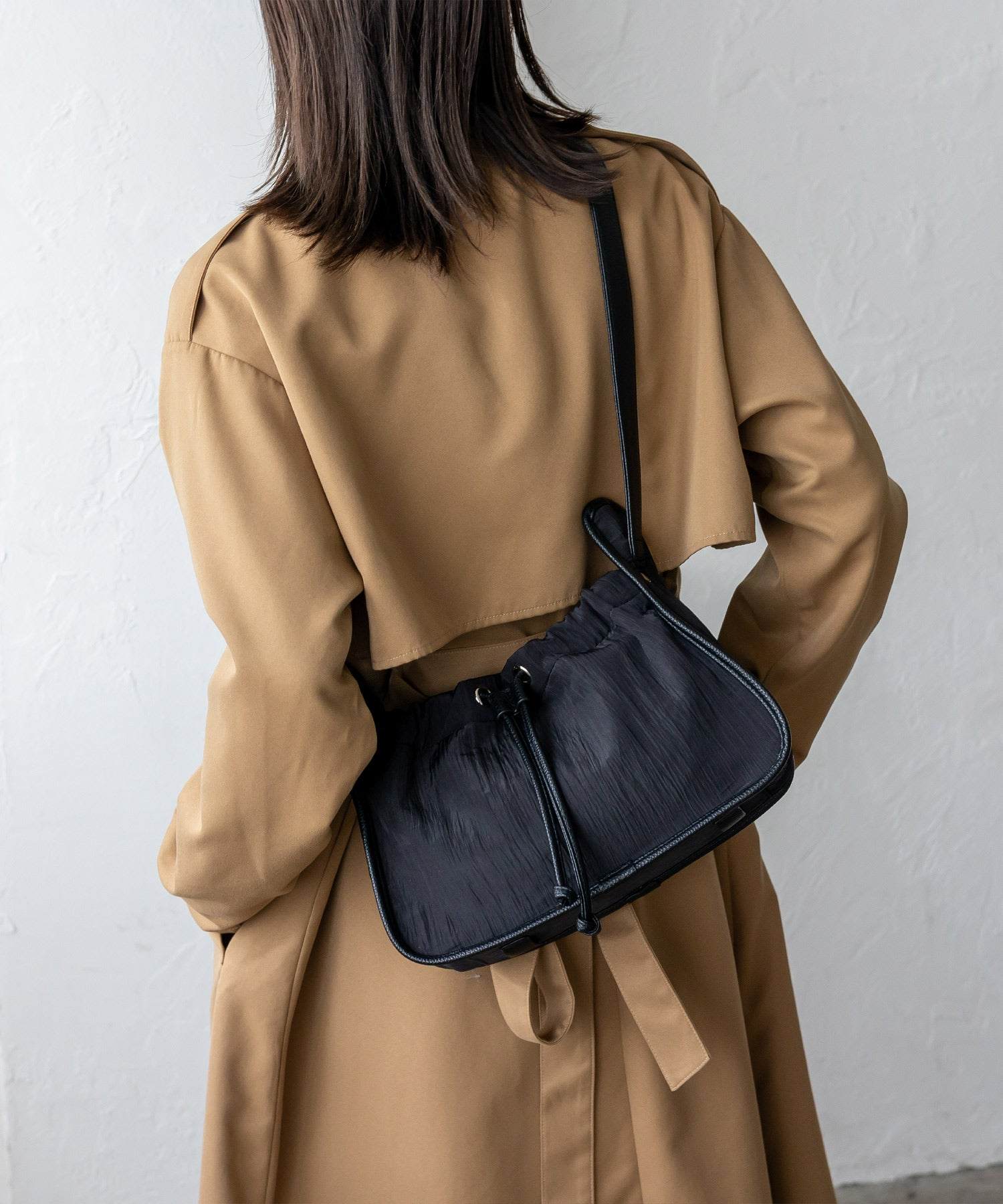 ヴィータフェリーチェ VitaFelice プリーツ巾着MINIバッグ (LIME) LIME