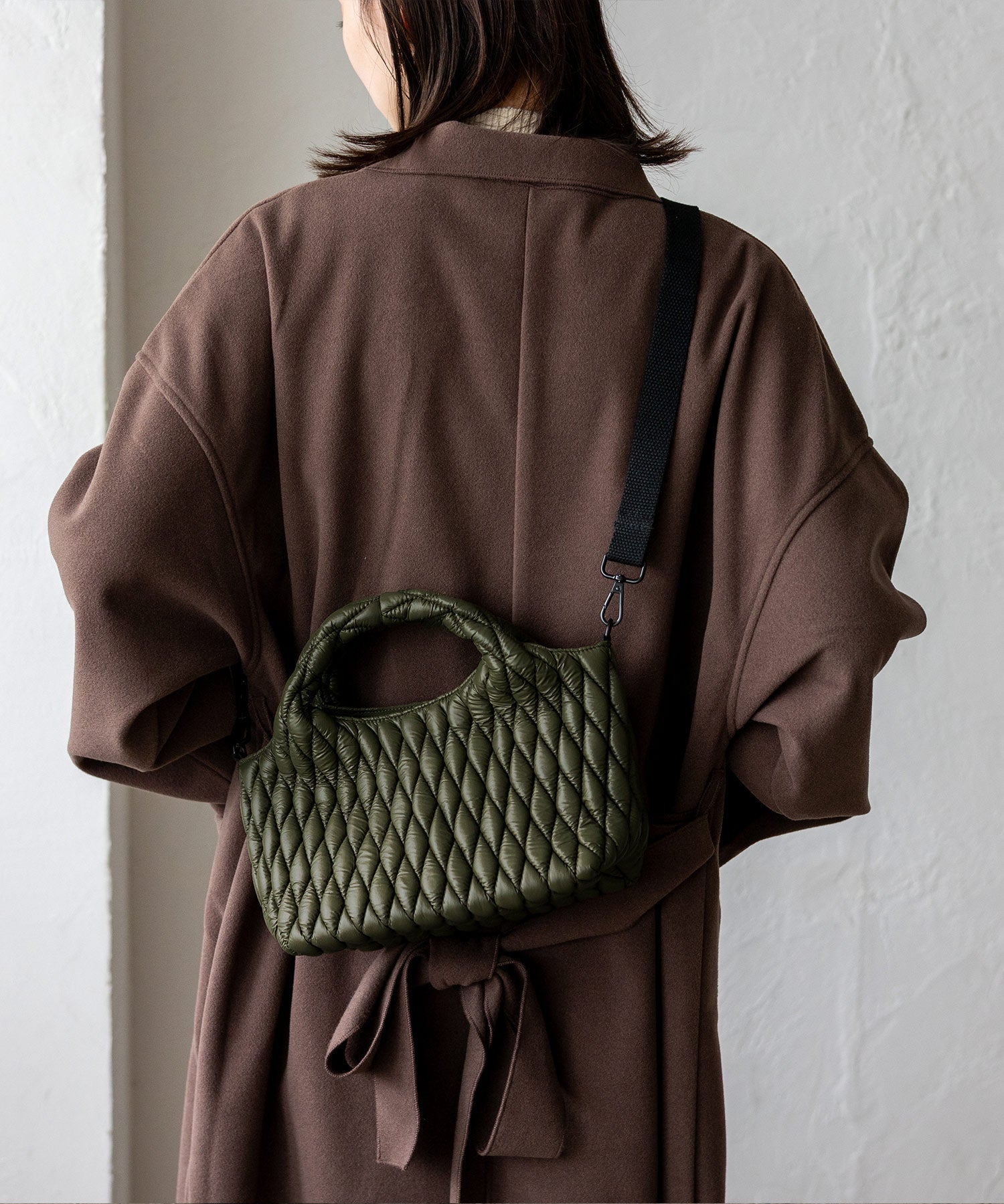 ヴィータフェリーチェ VitaFelice キルティング2wayトートバッグ (KHAKI) KHAKI