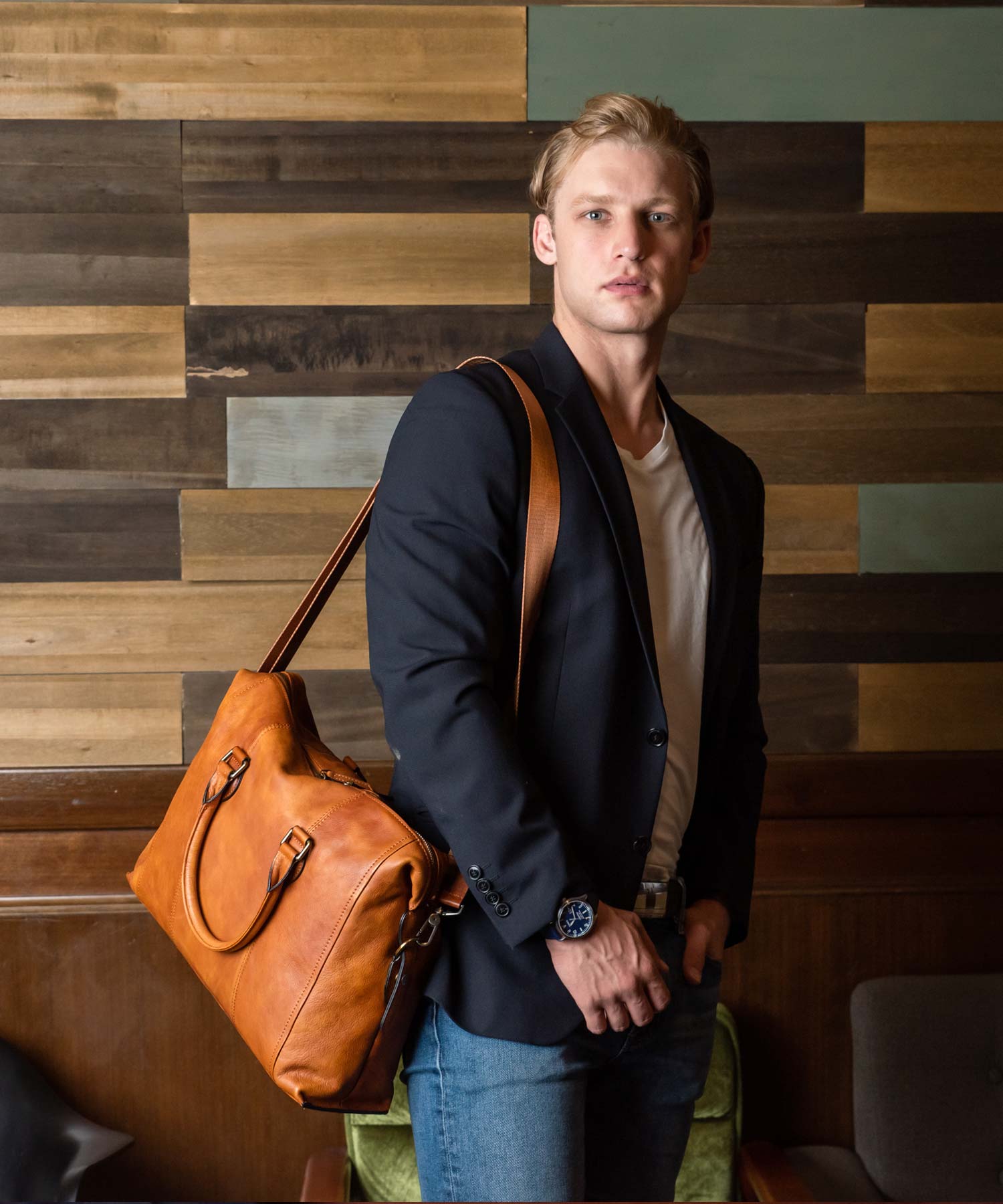 ヴィータフェリーチェ VitaFelice ビジネスバッグ 本革 イタリアンレザー メンズ 2way PC収納  斜め掛け ショルダーバッグ 出張バッグ 旅行バッグ (CAMEL) CAM