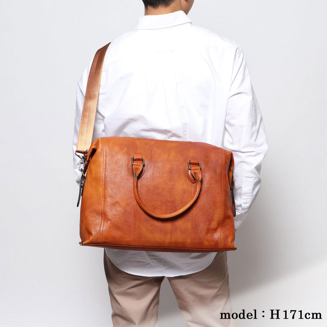 ヴィータフェリーチェ VitaFelice ビジネスバッグ 本革 イタリアンレザー メンズ 2way PC収納  斜め掛け ショルダーバッグ 出張バッグ 旅行バッグ (CAMEL) CAM