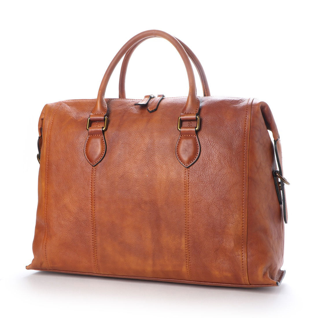 ヴィータフェリーチェ VitaFelice ビジネスバッグ 本革 イタリアンレザー メンズ 2way PC収納  斜め掛け ショルダーバッグ 出張バッグ 旅行バッグ (CAMEL) CAM