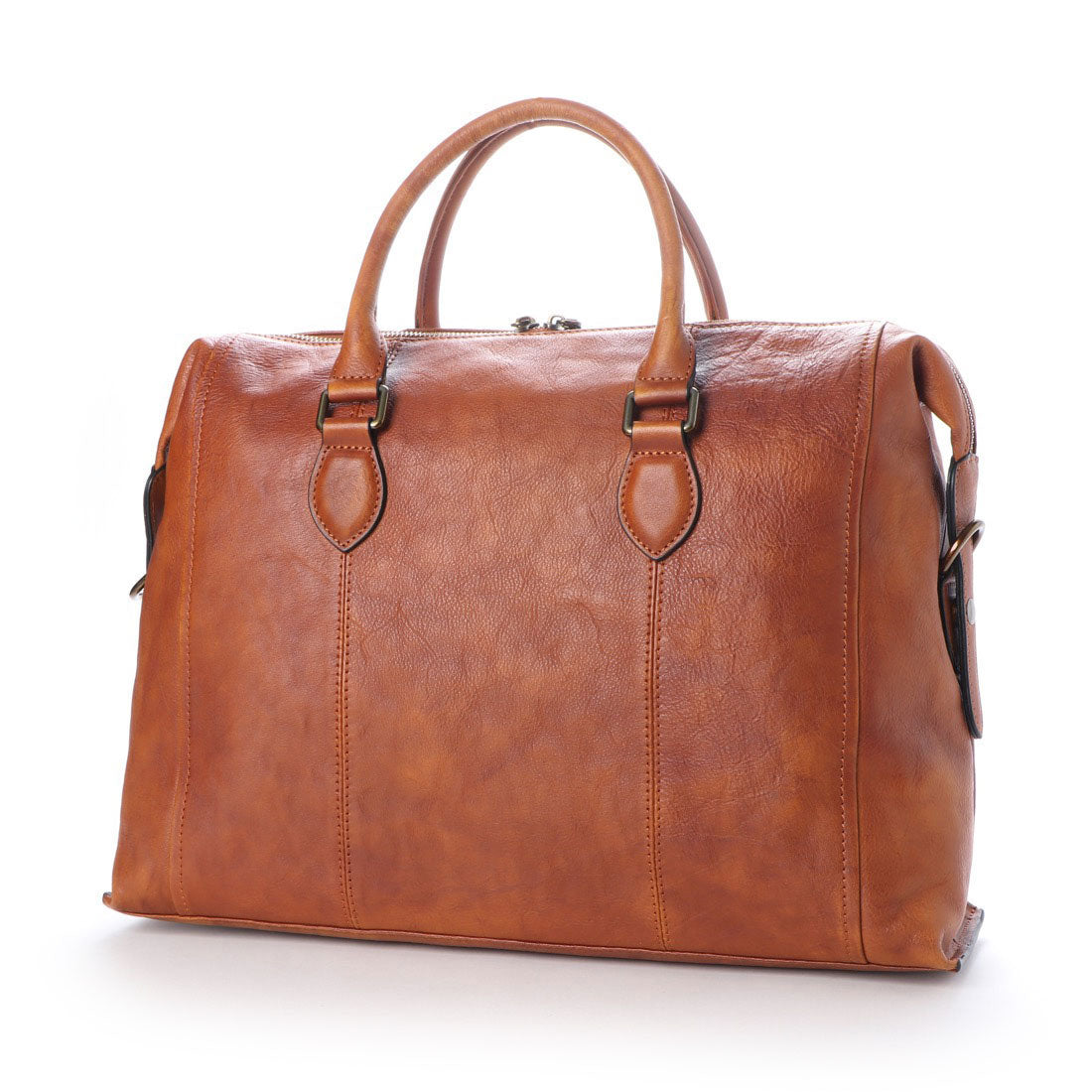 ヴィータフェリーチェ VitaFelice ビジネスバッグ 本革 イタリアンレザー メンズ 2way PC収納  斜め掛け ショルダーバッグ 出張バッグ 旅行バッグ (CAMEL) CAM
