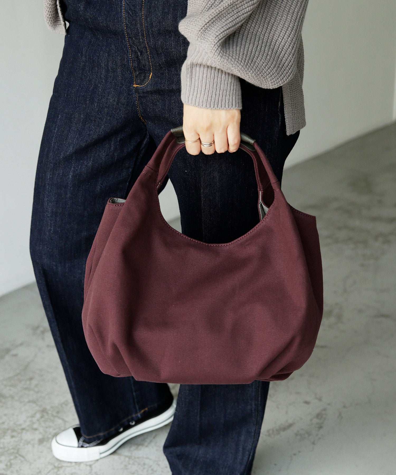 ヴィータフェリーチェ VitaFelice キャンバストートバッグ ミニバッグ 通勤バッグ 高見え,BORDEAUX