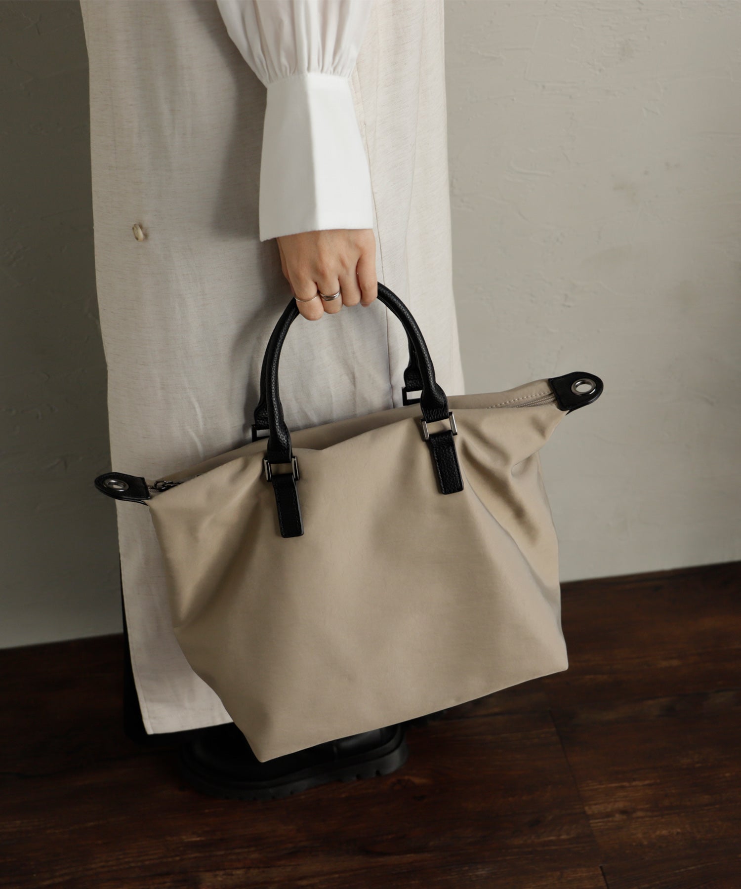 ヴィータフェリーチェ VitaFelice ナイロン2wayコンビトートバッグ