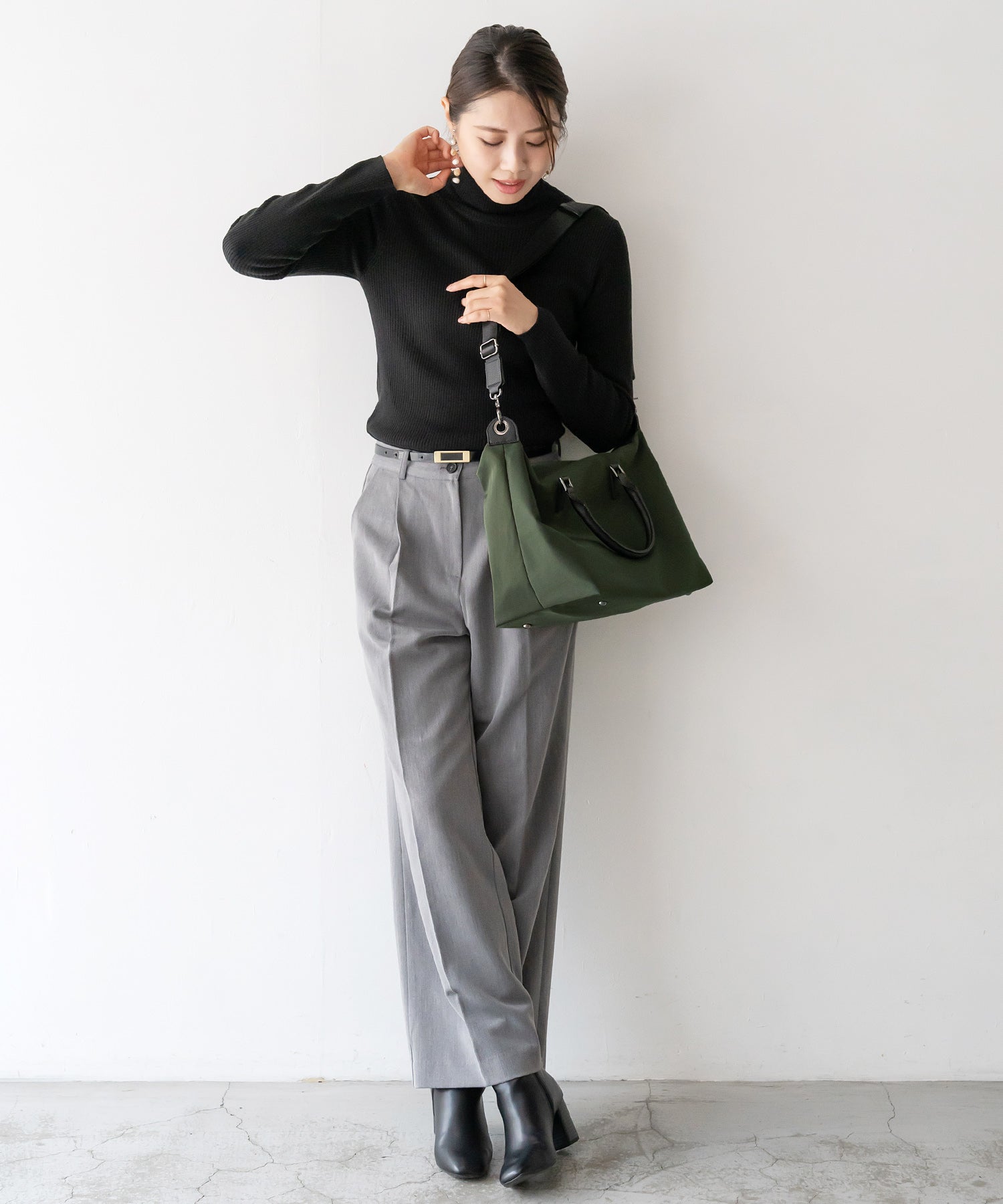 ヴィータフェリーチェ VitaFelice ナイロン2wayコンビトートバッグ