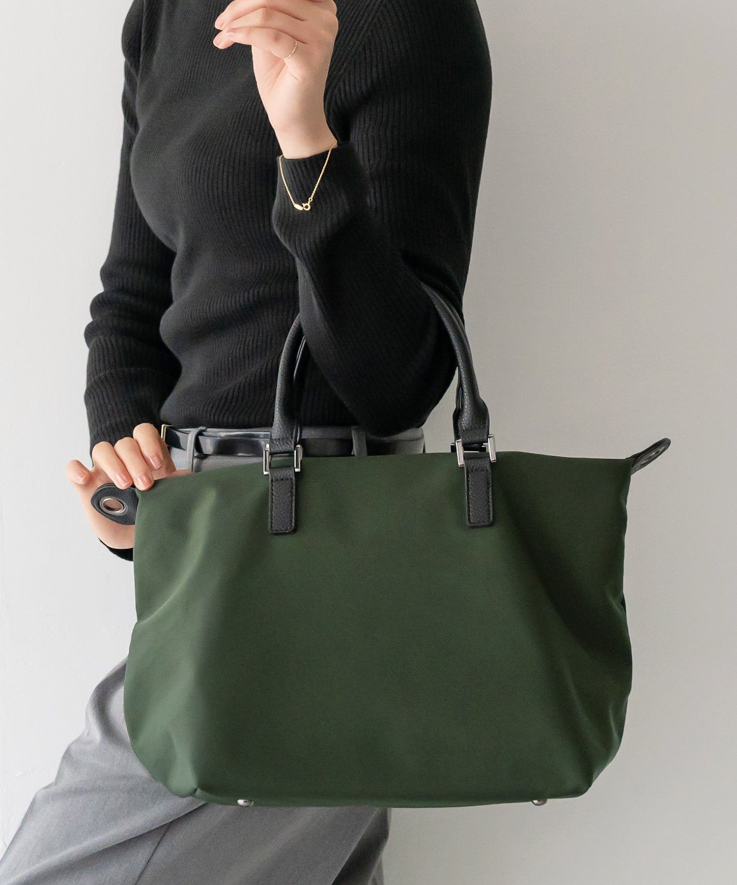 ヴィータフェリーチェ VitaFelice ナイロン2wayコンビトートバッグ