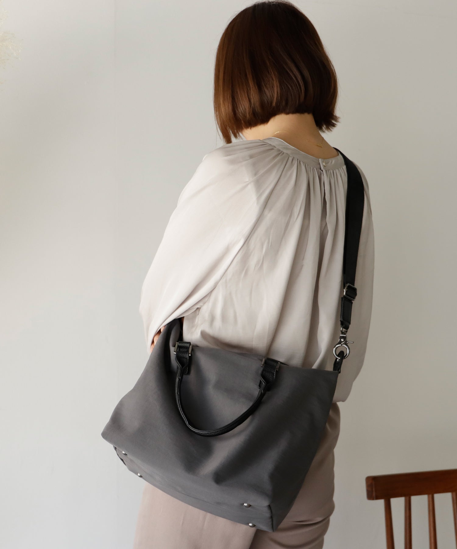 ヴィータフェリーチェ VitaFelice ナイロン2wayコンビトートバッグ