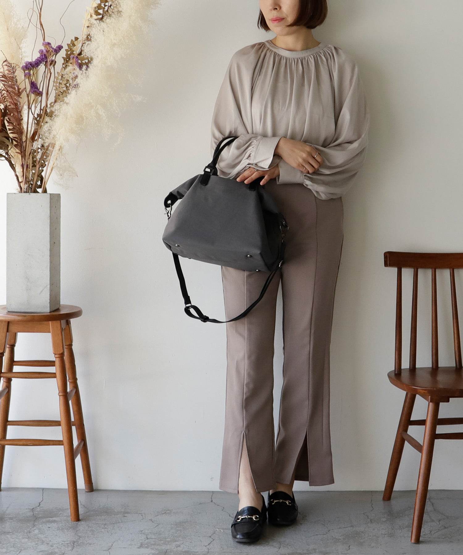 ヴィータフェリーチェ VitaFelice ナイロン2wayコンビトートバッグ