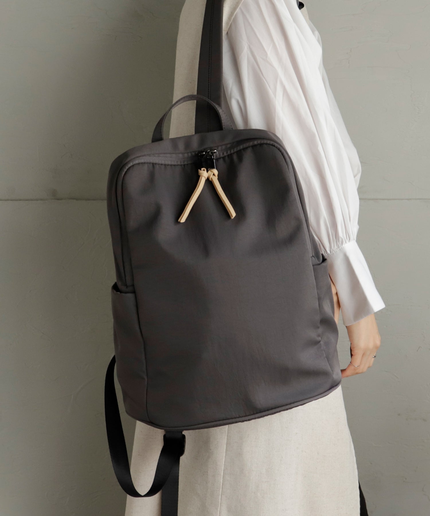 ヴィータフェリーチェ VitaFelice ナイロン多機能リュック,GRAY