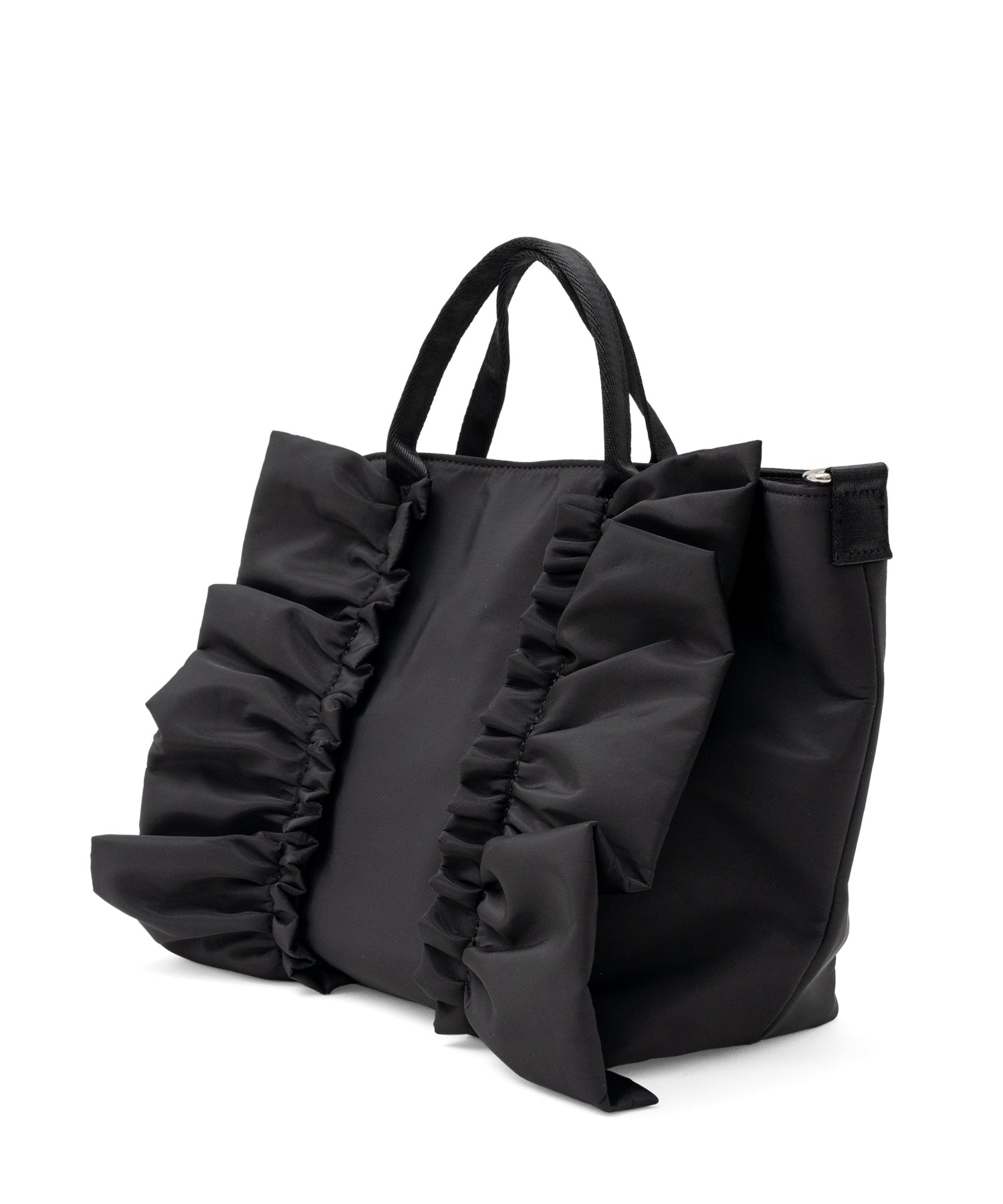 ヴィータフェリーチェ VitaFelice ナイロン2wayフリルトートバッグ