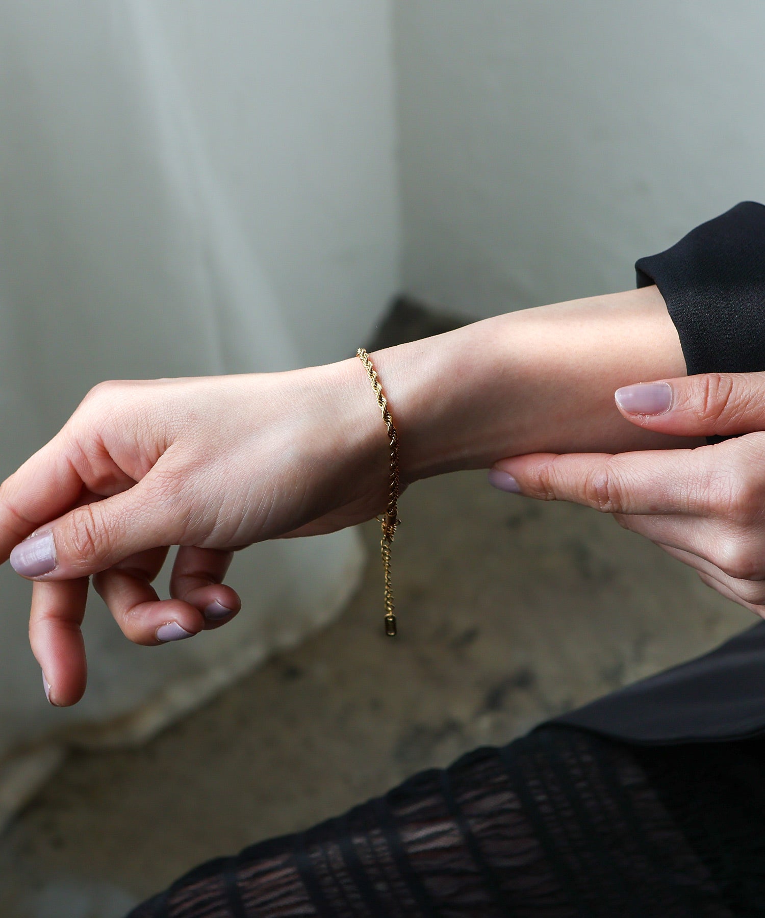 ヴィータフェリーチェ VitaFelice ねじれチェーンブレスレット (GOLD) GOLD