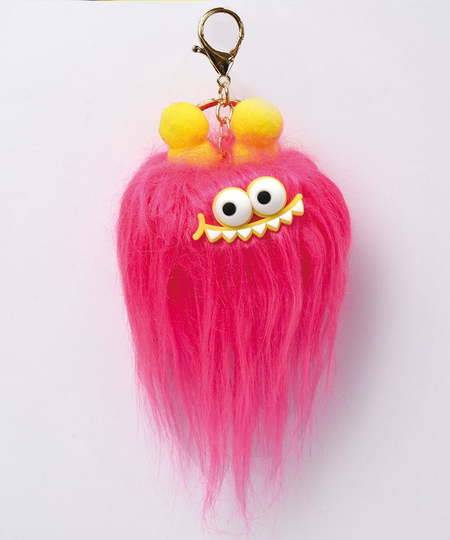 ヴィータフェリーチェ VitaFelice ロングヘアーモンスターバッグチャーム(ゴールド金具 バッグチャーム) (SPINK) SPINK