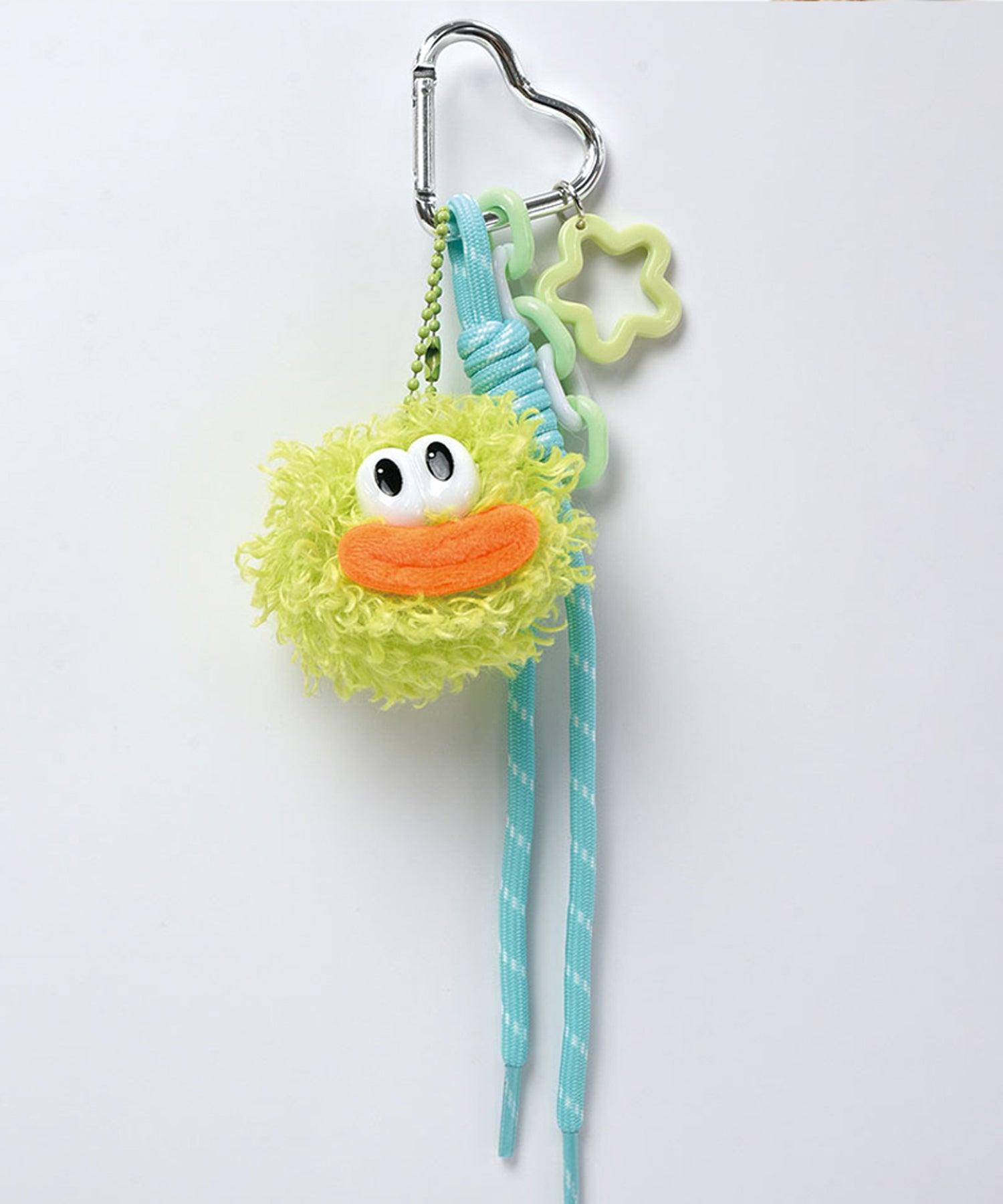 ヴィータフェリーチェ VitaFelice カラフルモンスター ファーキーホルダー(コードストラップ付き バッグチャーム) (GREEN) GREEN