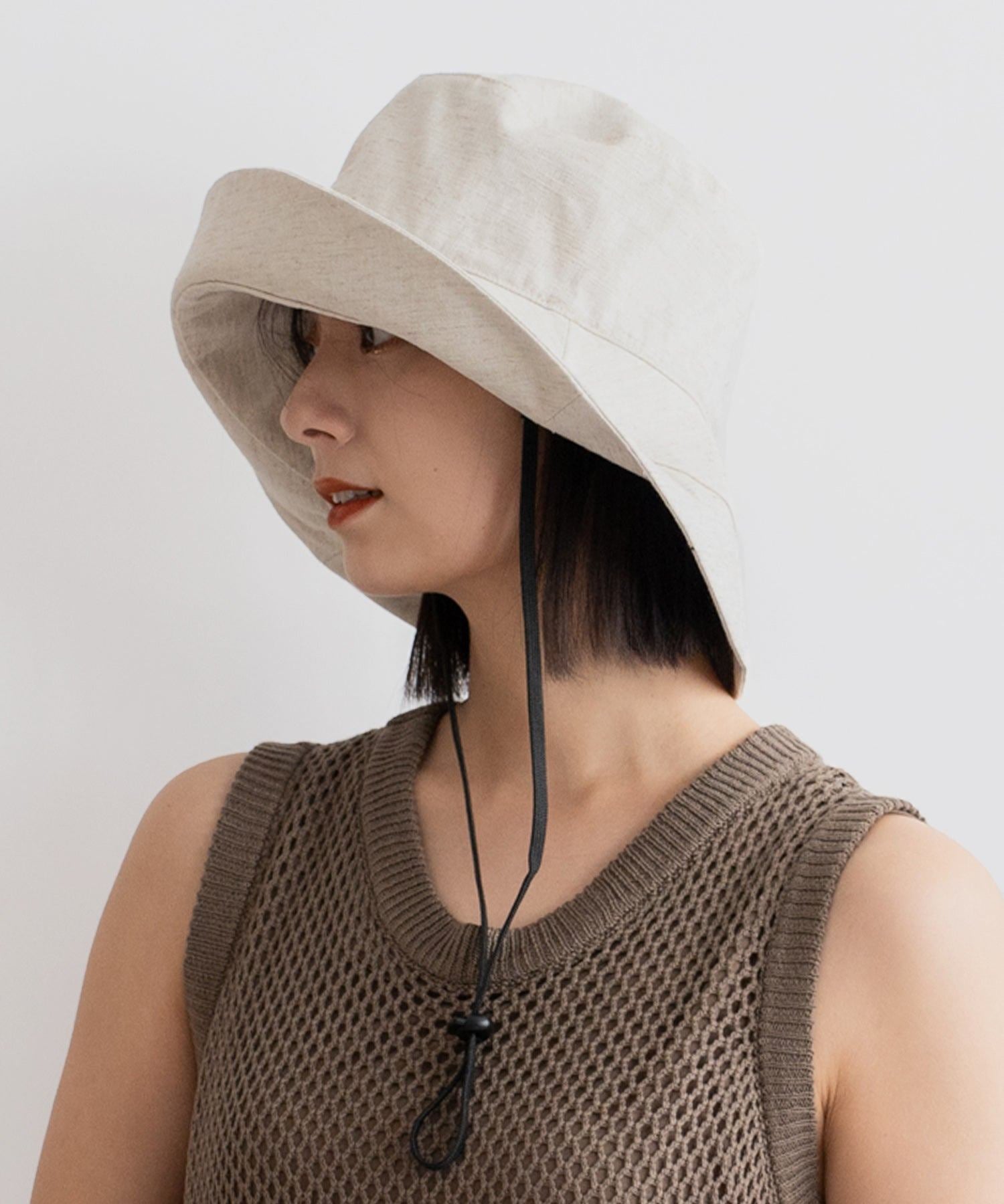 ヴィータフェリーチェ VitaFelice 接触冷感キャペリンハット,IVORY