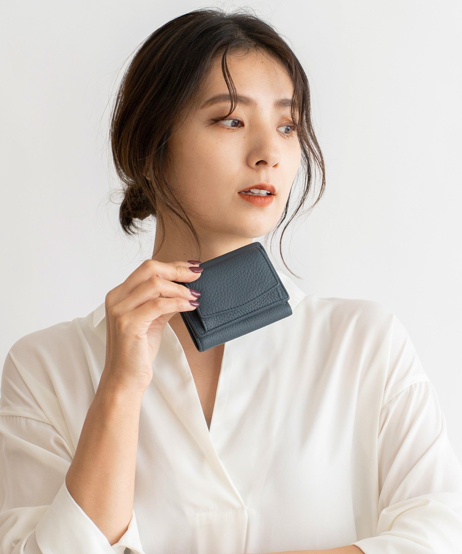 ヴィータフェリーチェ VitaFelice 【スキミング防止】本革スクエアミニウォレット