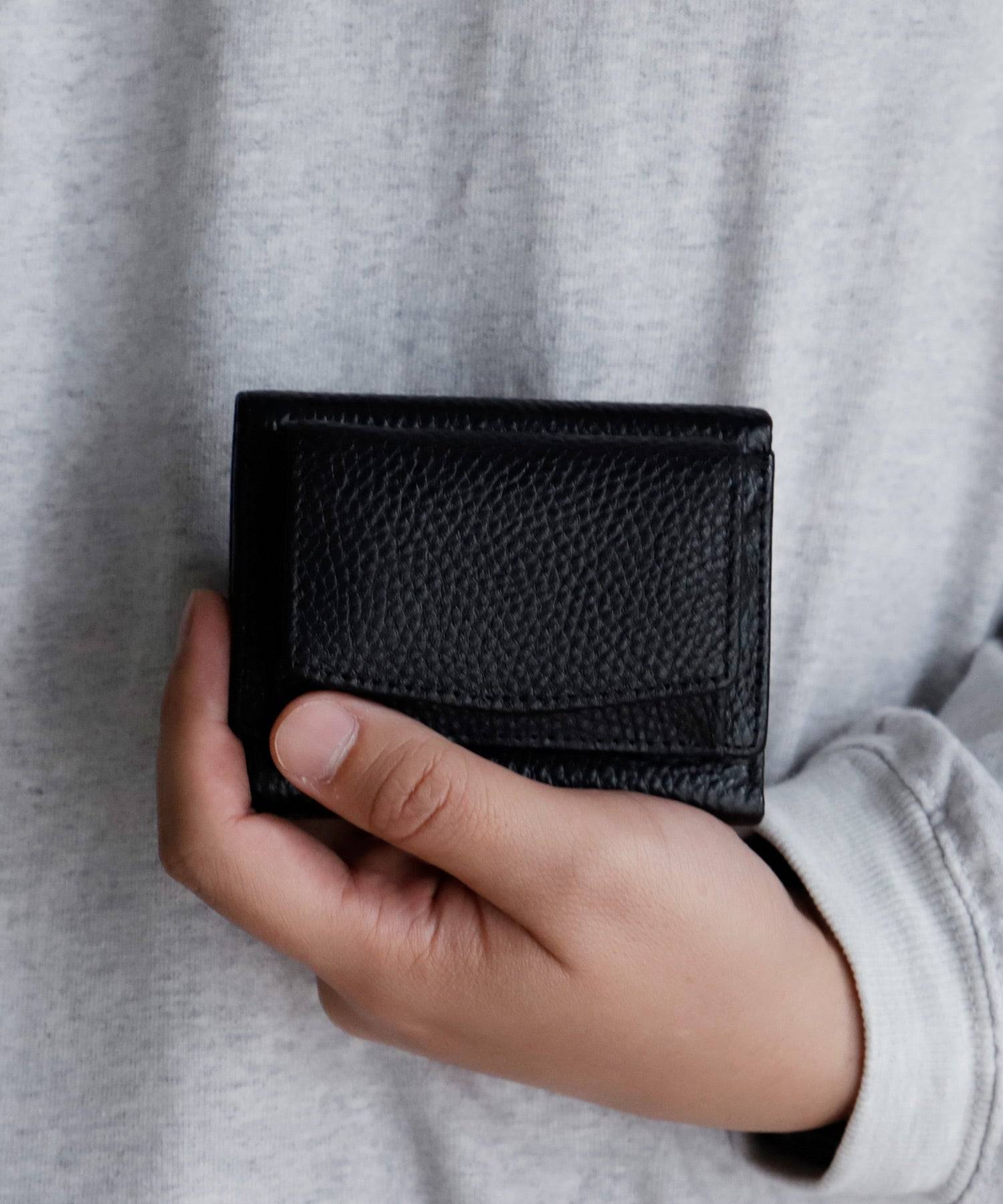 ヴィータフェリーチェ VitaFelice 【スキミング防止】本革スクエアミニウォレット,BLACK