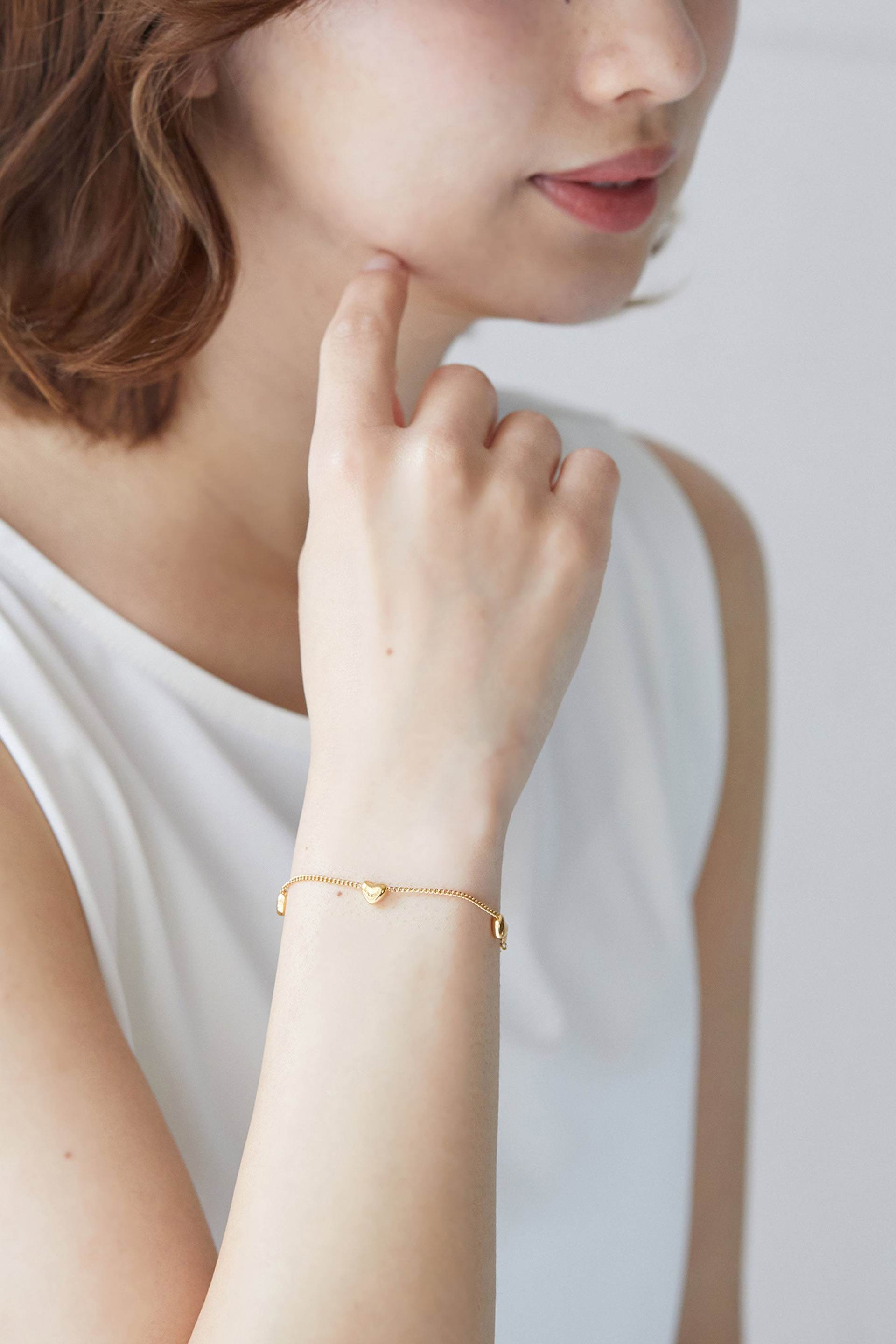 ヴィータフェリーチェ VitaFelice ハートモチーフブレスレット