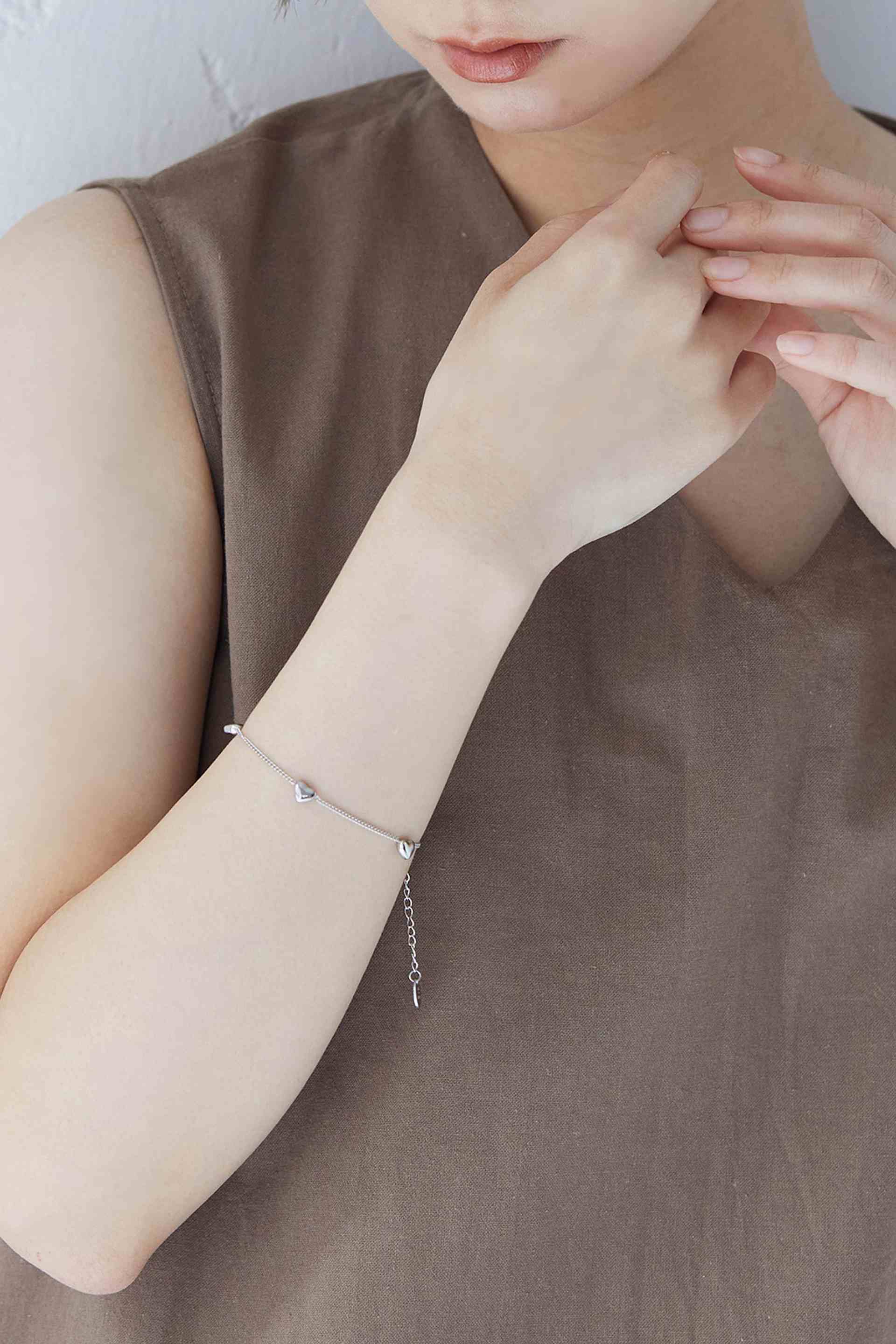 ヴィータフェリーチェ VitaFelice ハートモチーフブレスレット