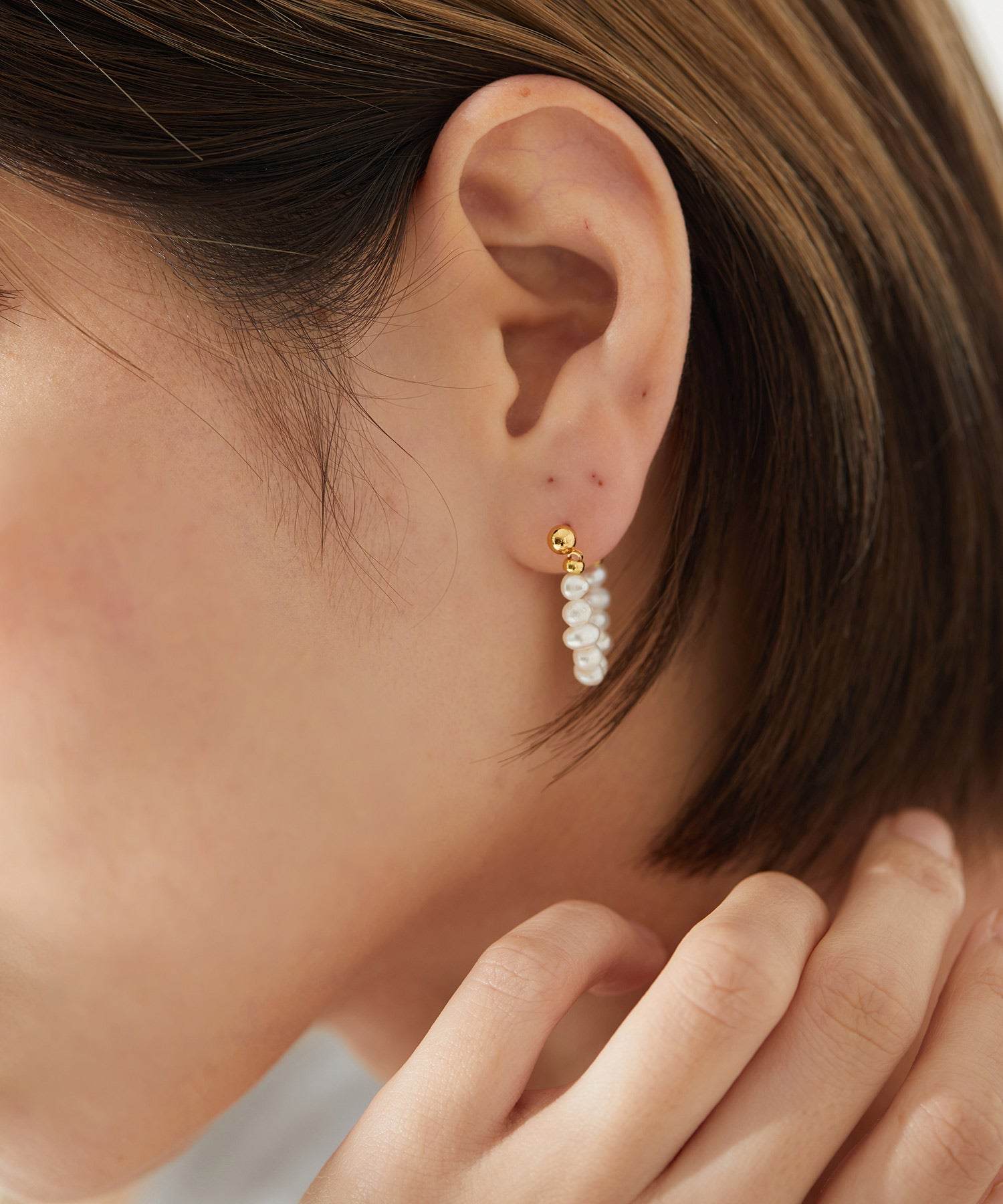 ヴィータフェリーチェ VitaFelice 小粒の淡水パールピアス