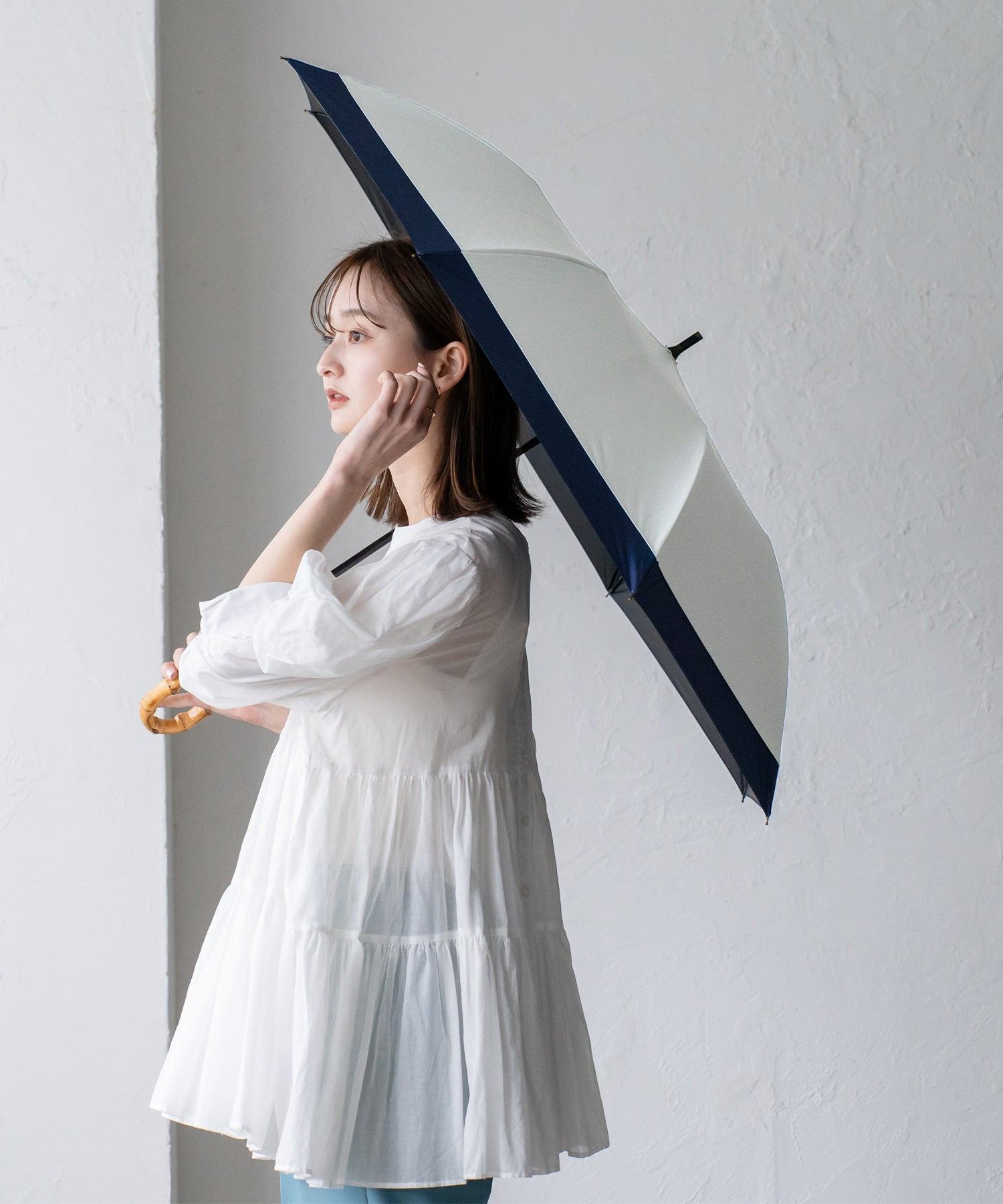 ヴィータフェリーチェ VitaFelice 晴雨兼用ショートワイド傘,CWHNV