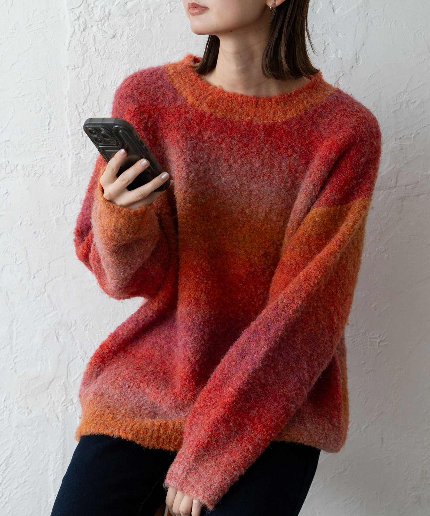 ヴィータフェリーチェ VitaFelice プルオーバー マーブルニット