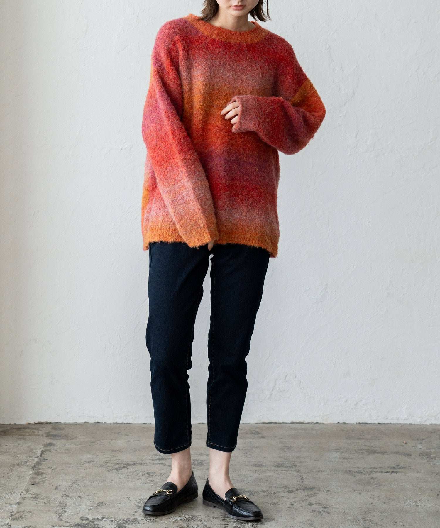 ヴィータフェリーチェ VitaFelice プルオーバー マーブルニット