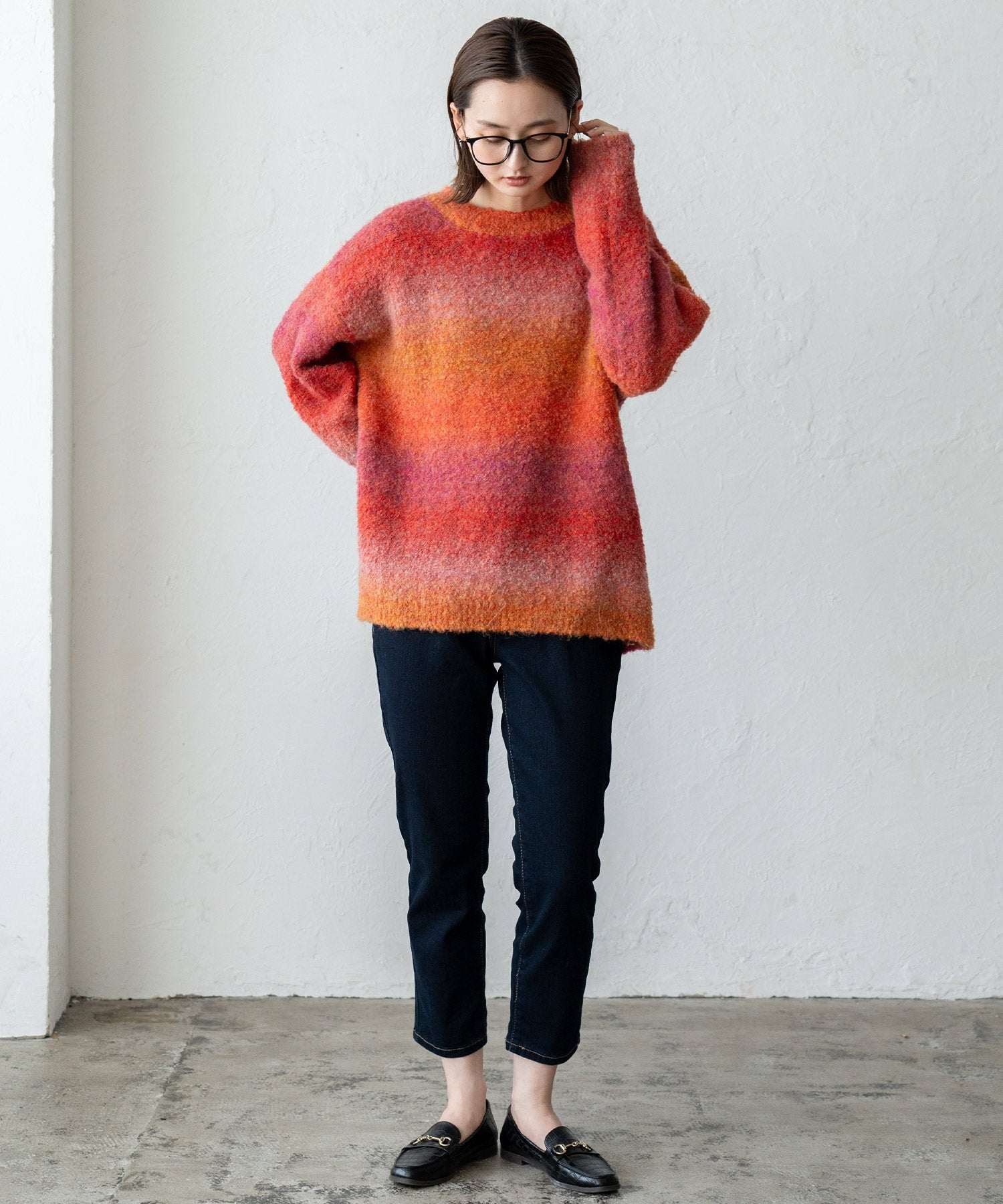 ヴィータフェリーチェ VitaFelice プルオーバー マーブルニット