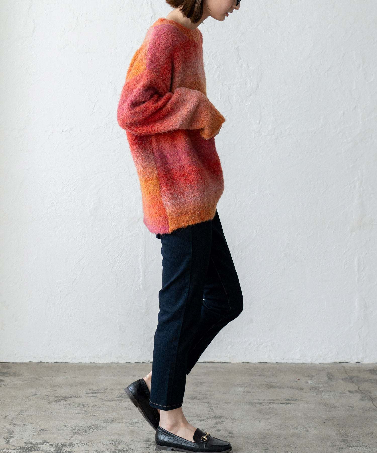 ヴィータフェリーチェ VitaFelice プルオーバー マーブルニット