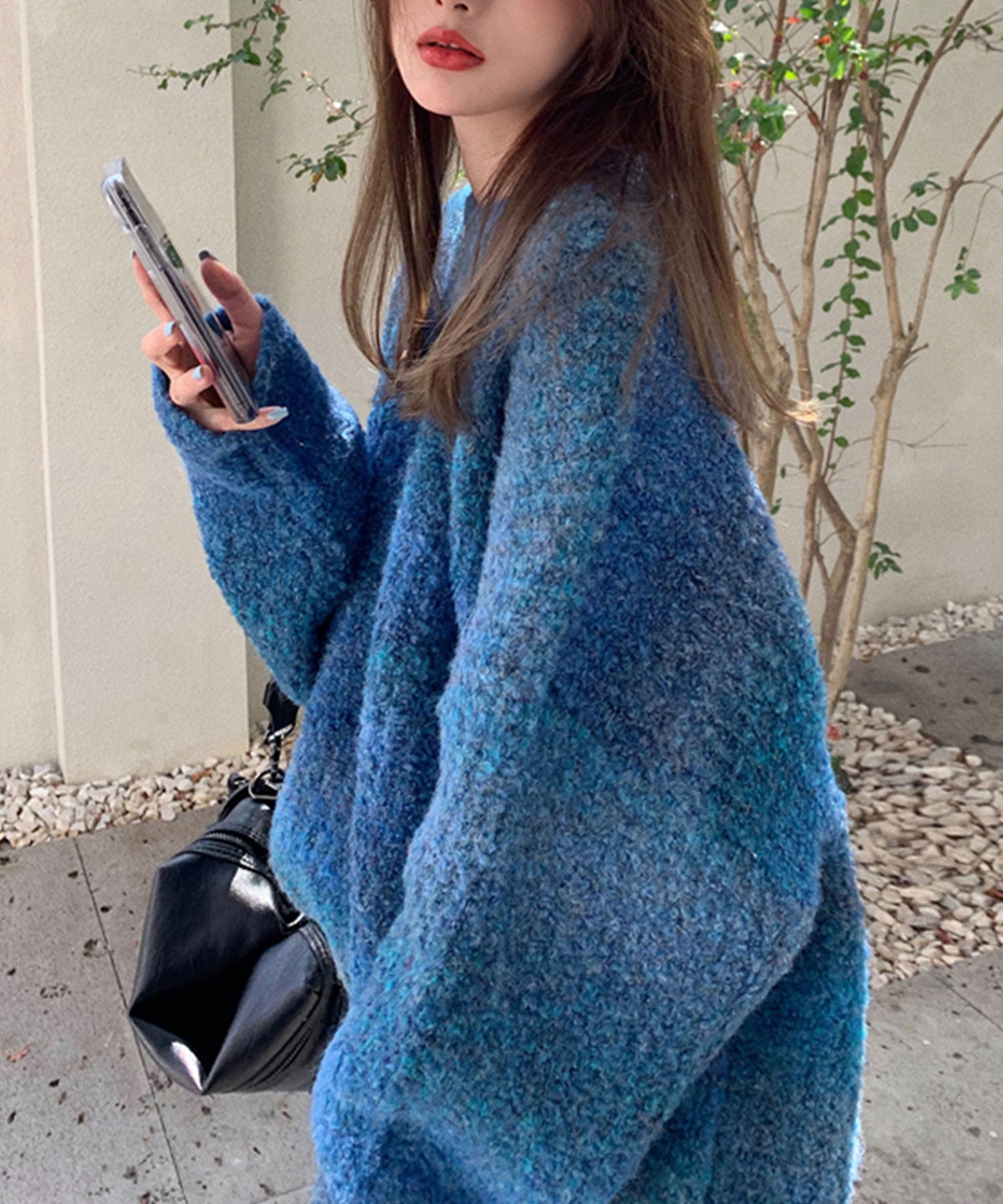 ヴィータフェリーチェ VitaFelice プルオーバー マーブルニット