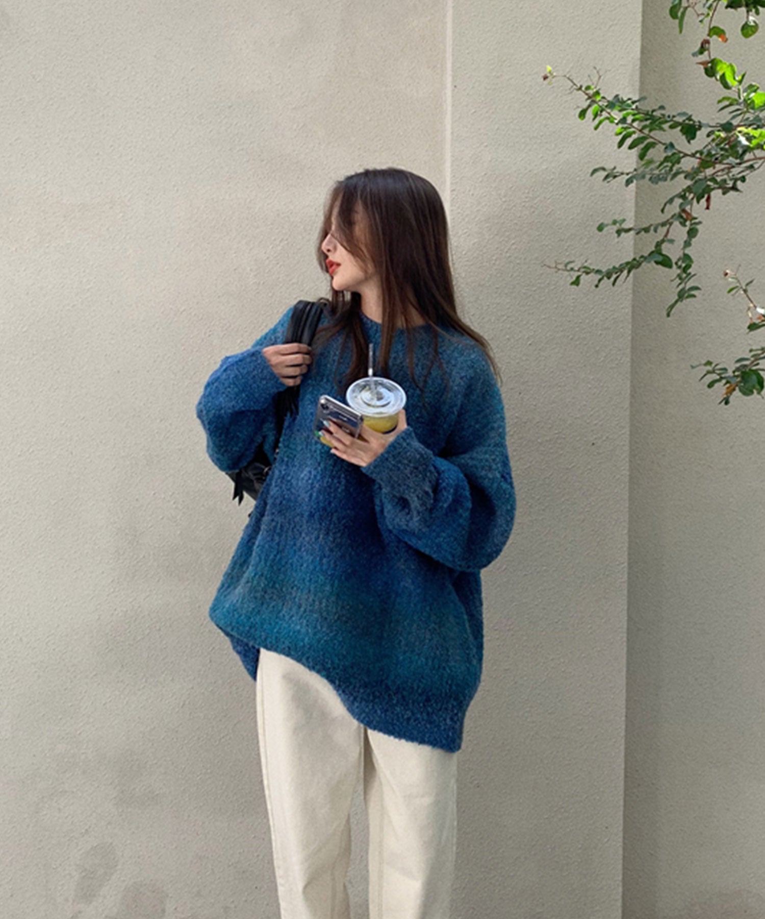 ヴィータフェリーチェ VitaFelice プルオーバー マーブルニット