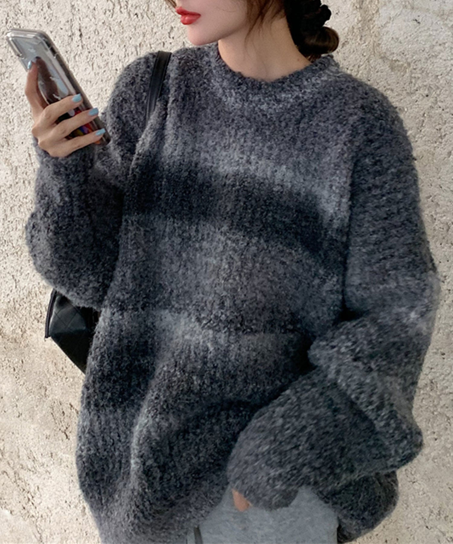 ヴィータフェリーチェ VitaFelice プルオーバー マーブルニット