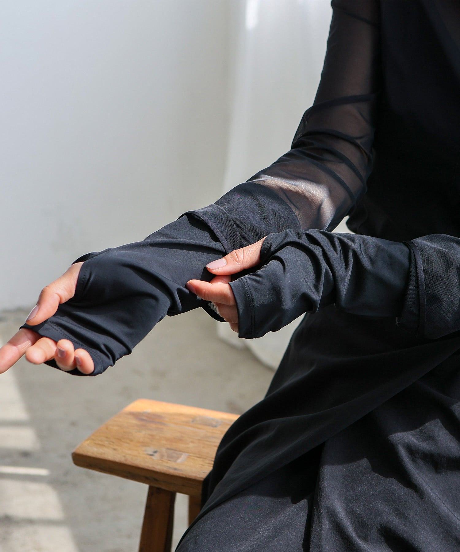 ヴィータフェリーチェ VitaFelice 接触冷感UVショートアームカバー (CGRAY) CGRAY