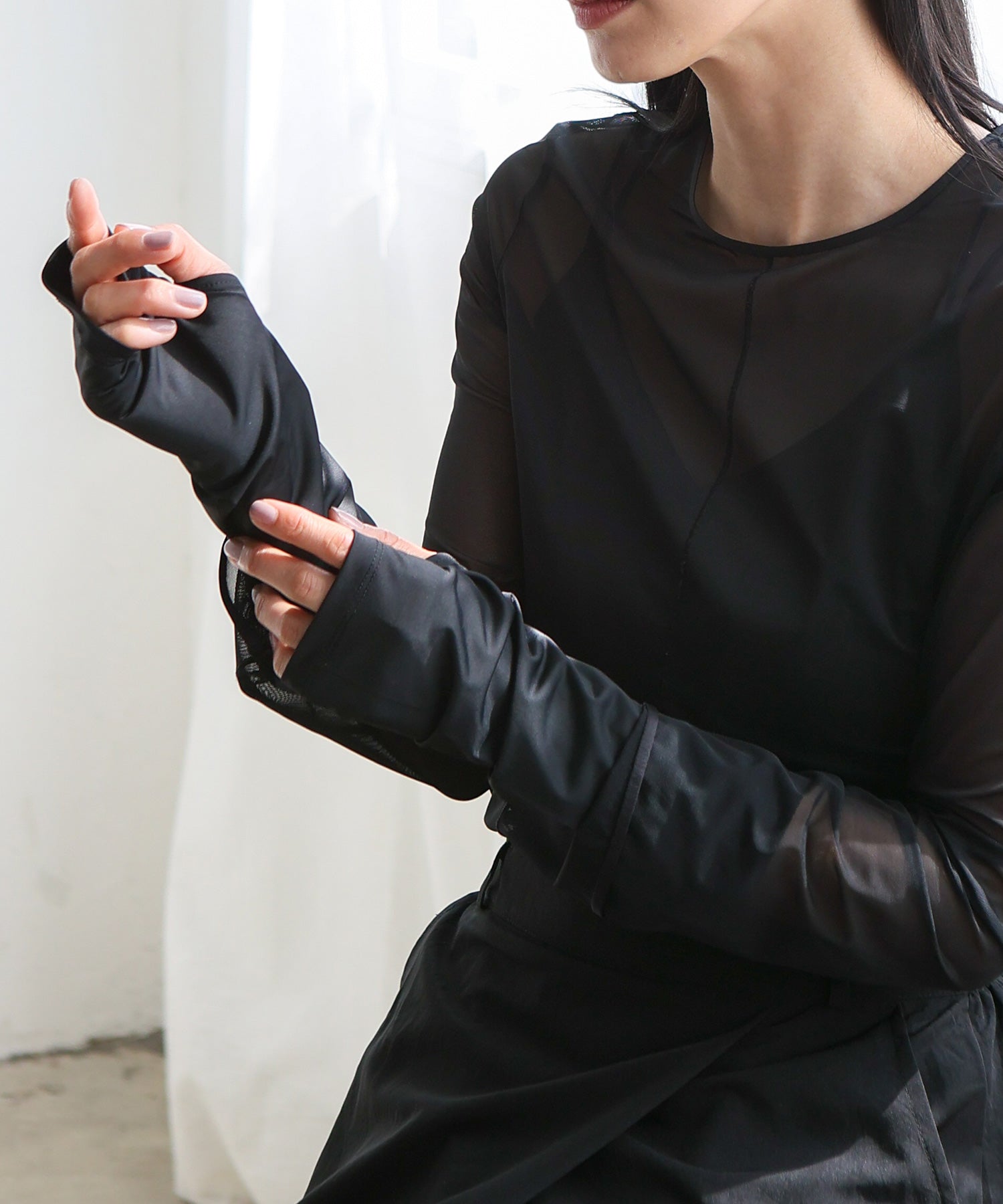 ヴィータフェリーチェ VitaFelice 接触冷感UVショートアームカバー (CGRAY) CGRAY