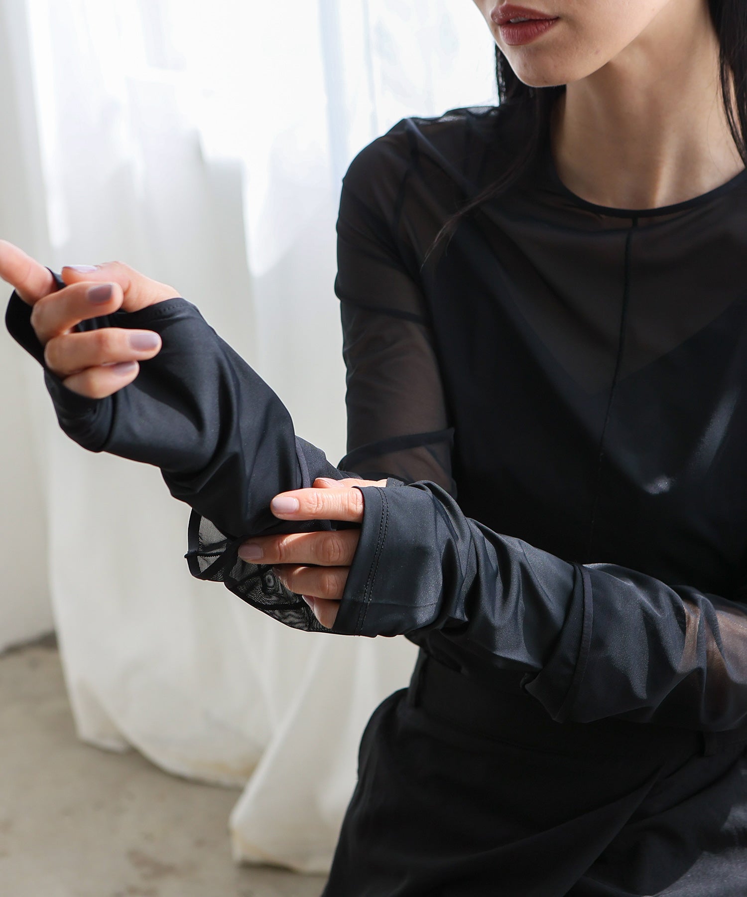 ヴィータフェリーチェ VitaFelice 接触冷感UVショートアームカバー (CGRAY) CGRAY