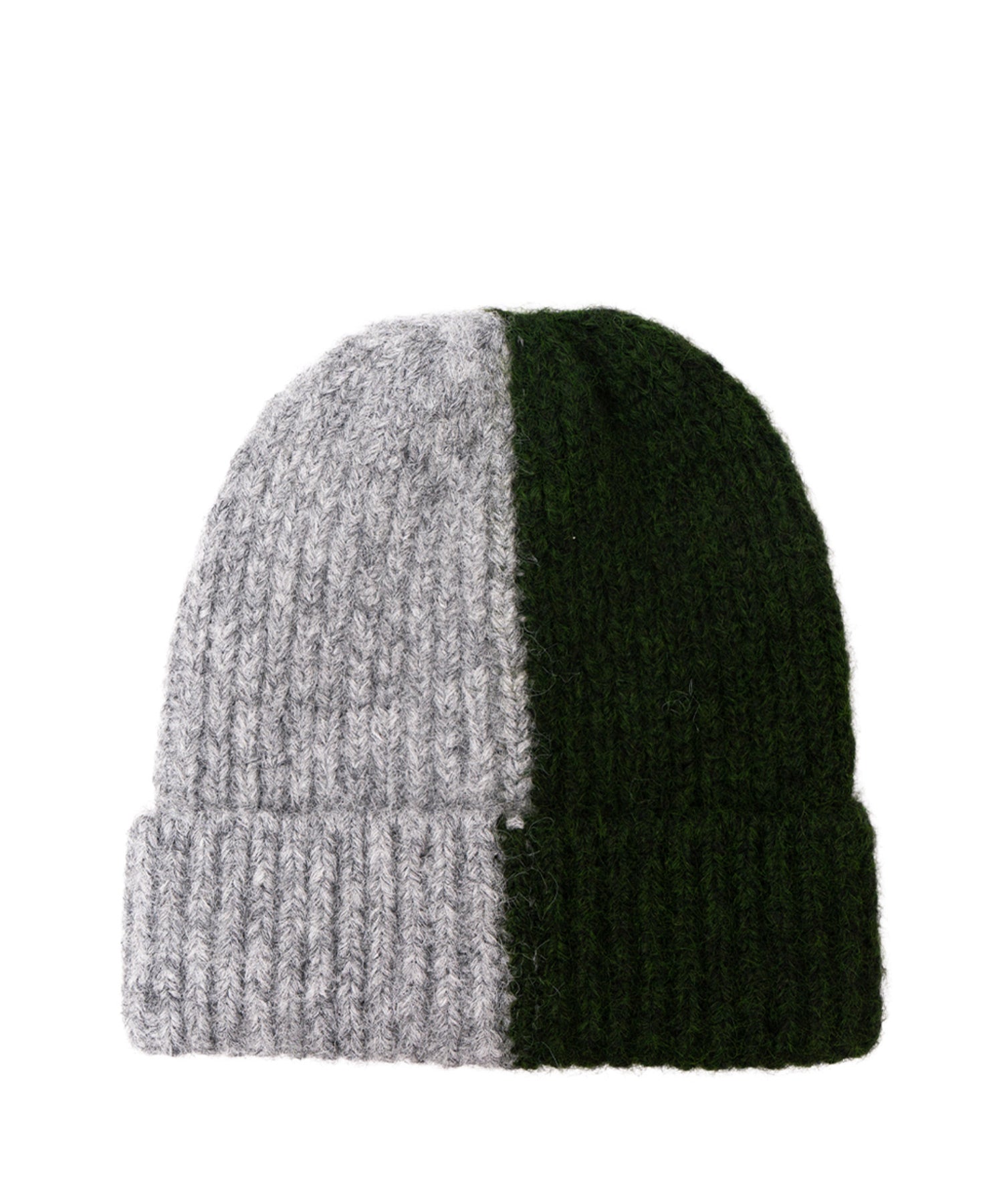 ヴィータフェリーチェ VitaFelice バイカラーケーブル編みニット帽 (BLACK) BLACK