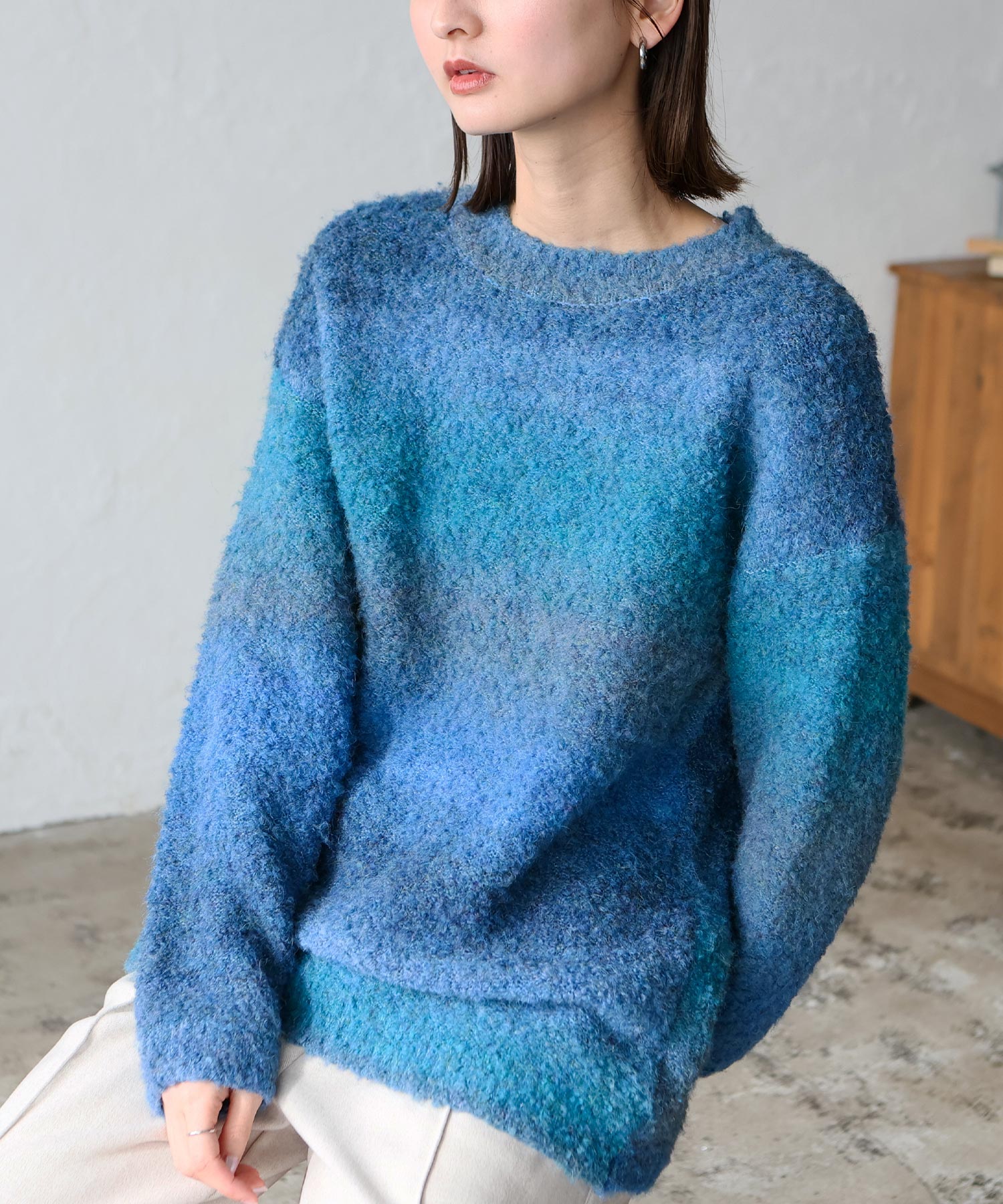 Popular / VitaFelice Pullover Marble Knit