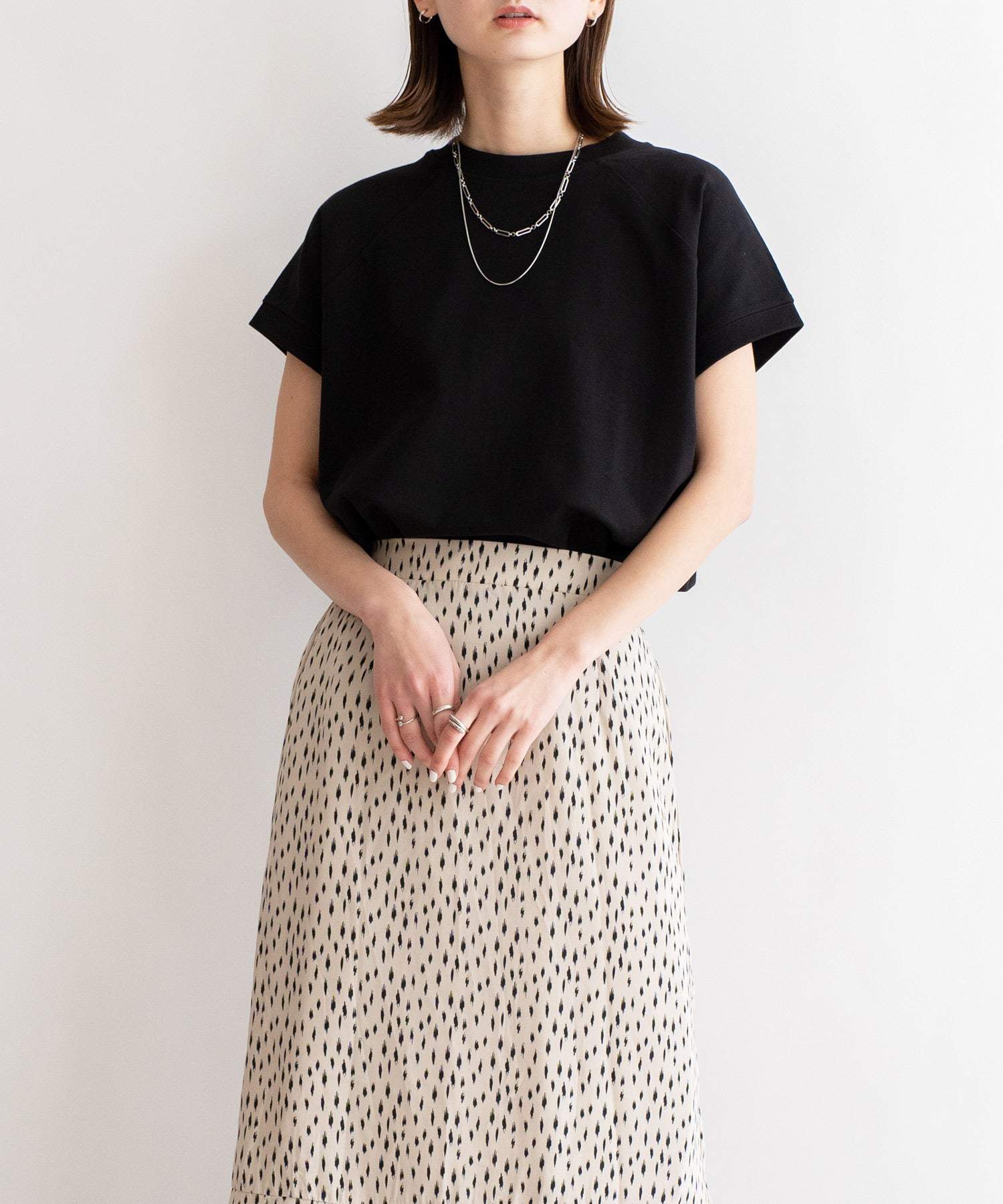 ヴィータフェリーチェ VitaFelice コットンクルーネックTシャツ