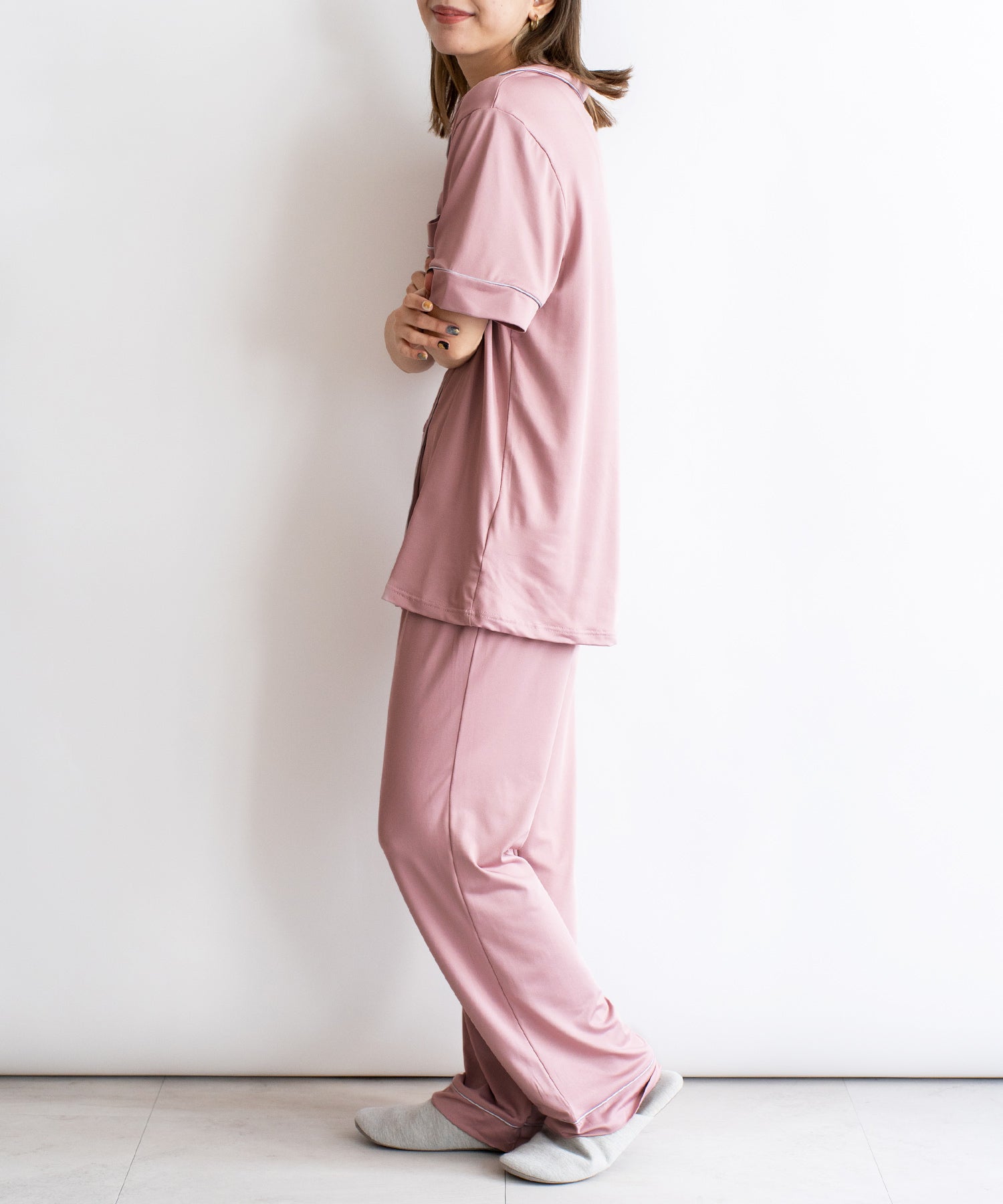 ヴィータフェリーチェ VitaFelice てろとろスムース半袖ルームウェア