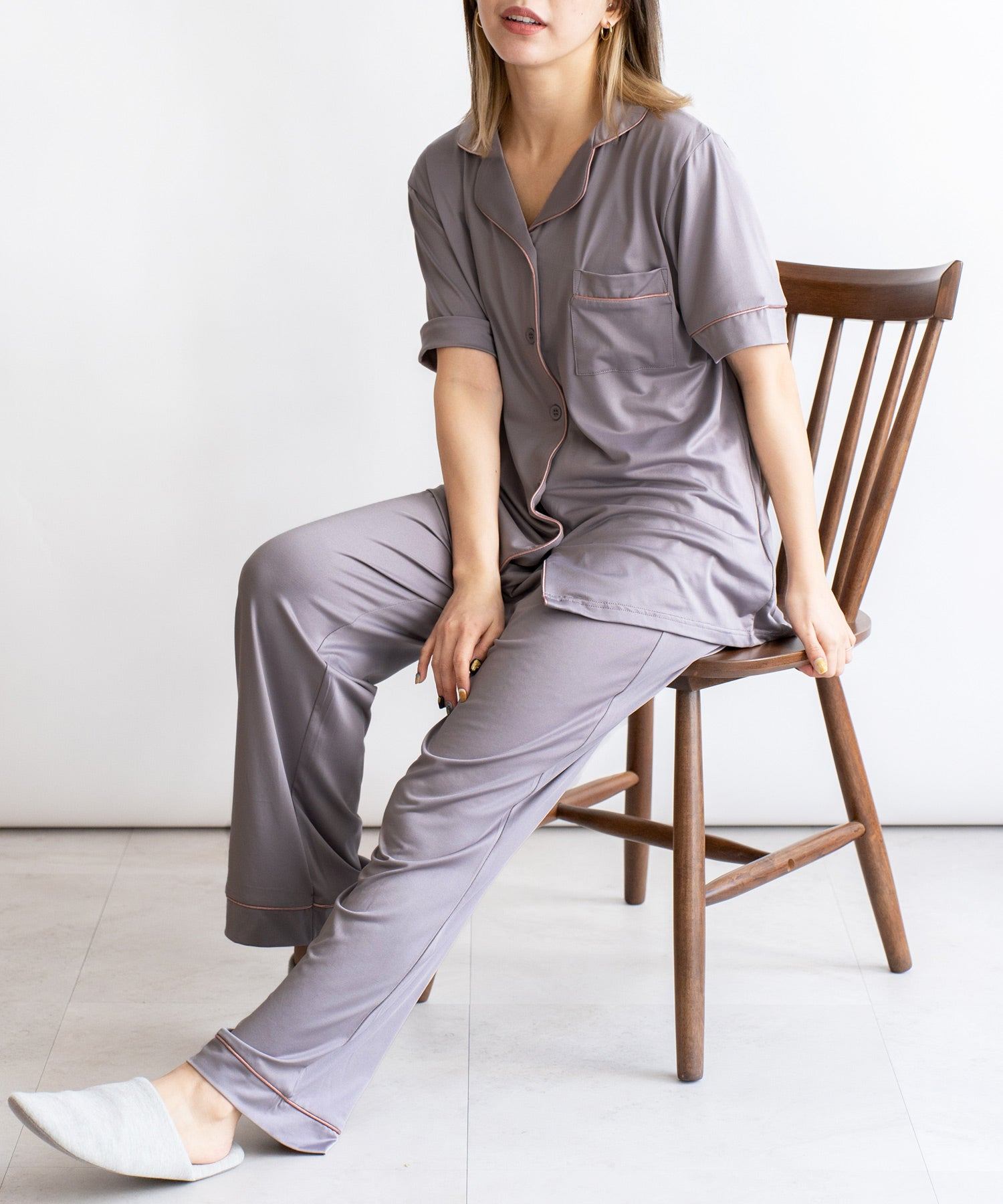 ヴィータフェリーチェ VitaFelice てろとろスムース半袖ルームウェア